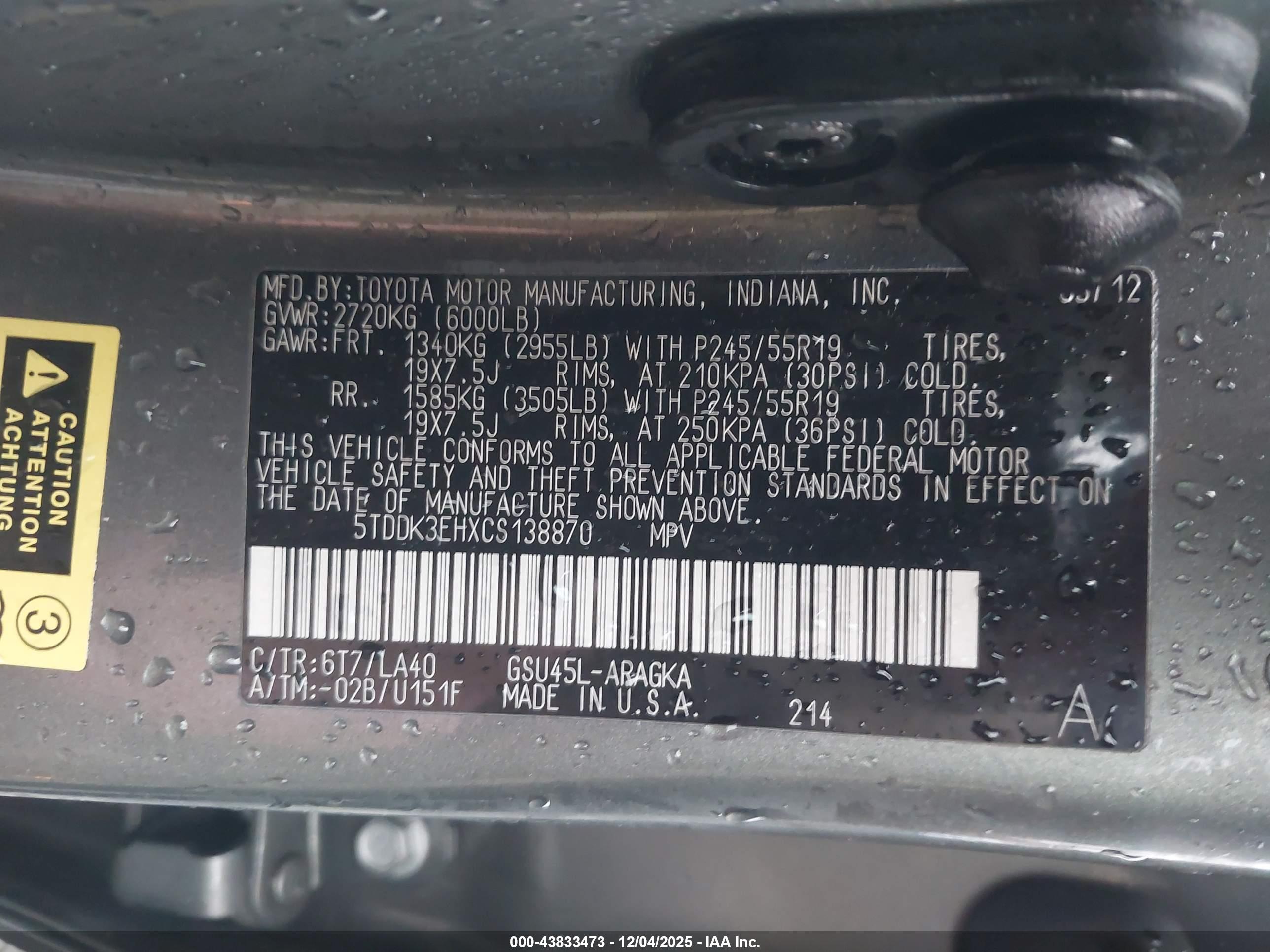 TOYOTA HIGHLANDER image 9