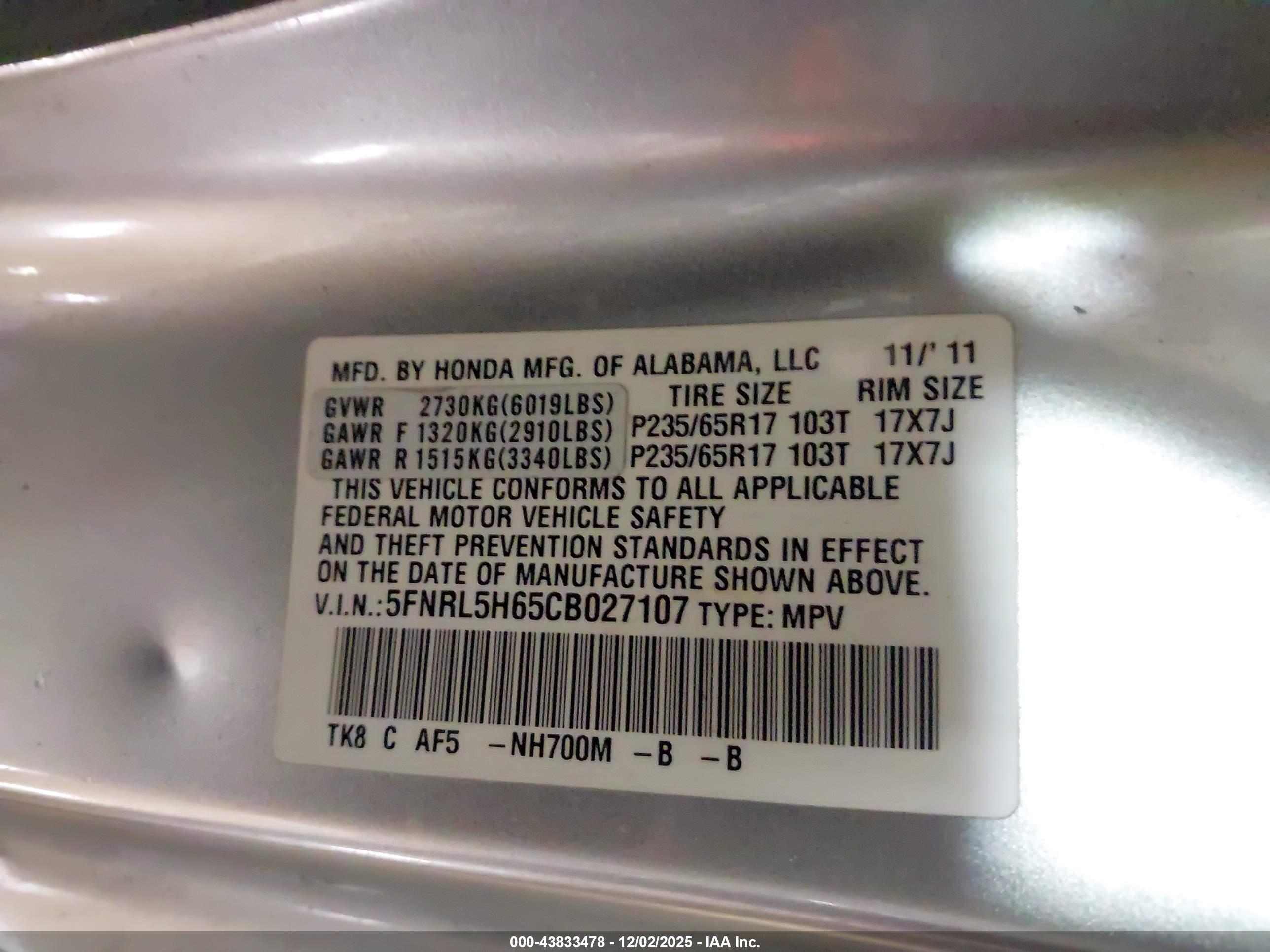 HONDA ODYSSEY image 9