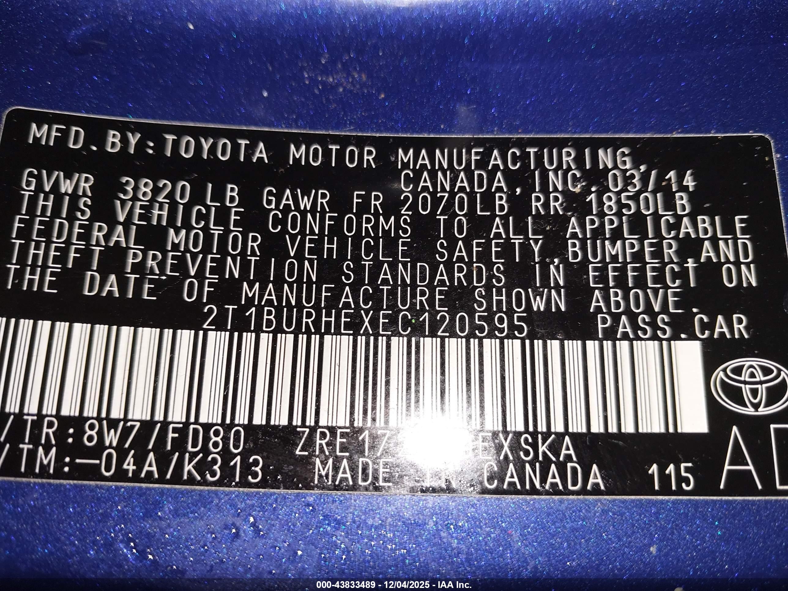 TOYOTA COROLLA image 9