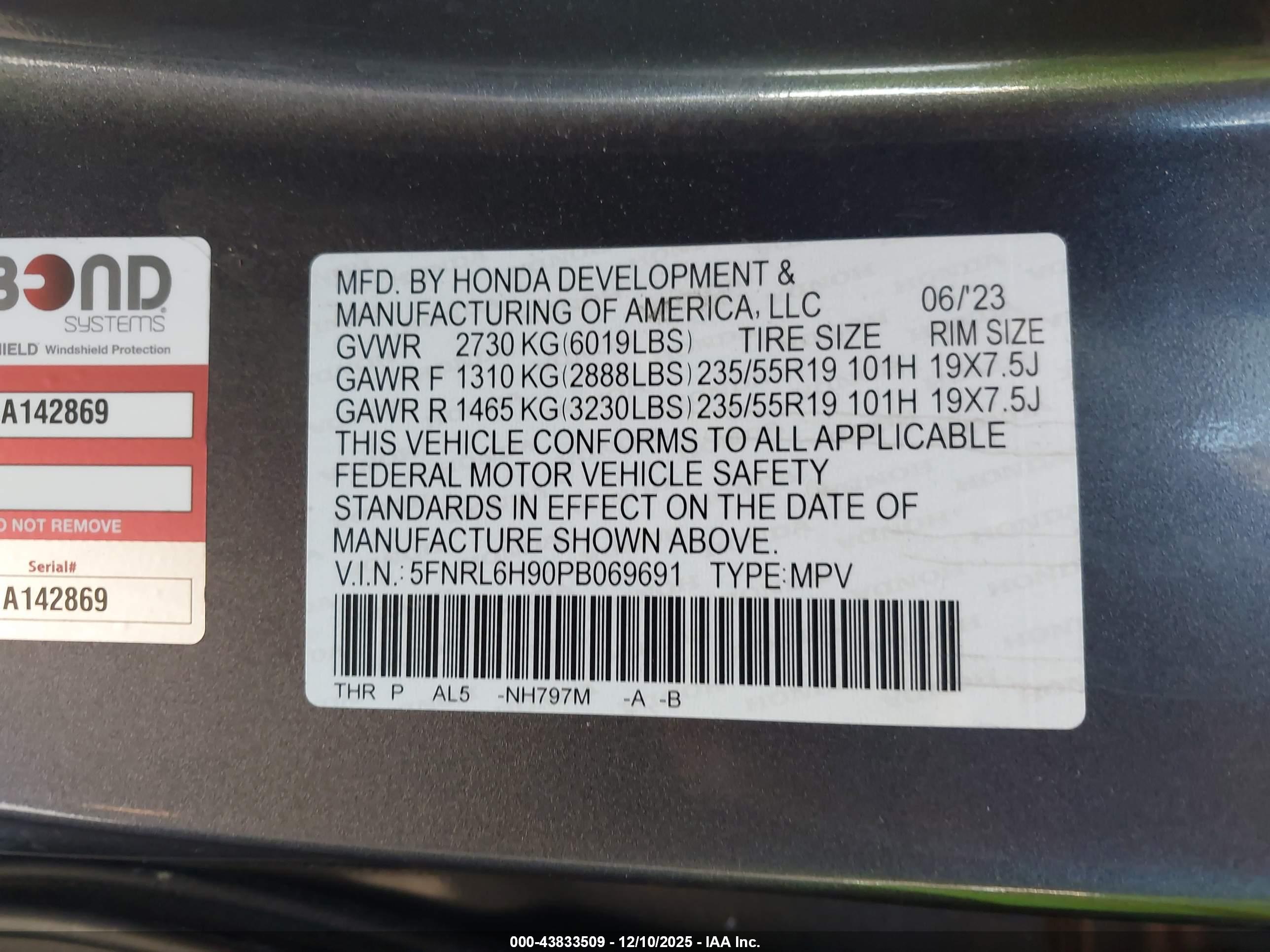 HONDA ODYSSEY image 9