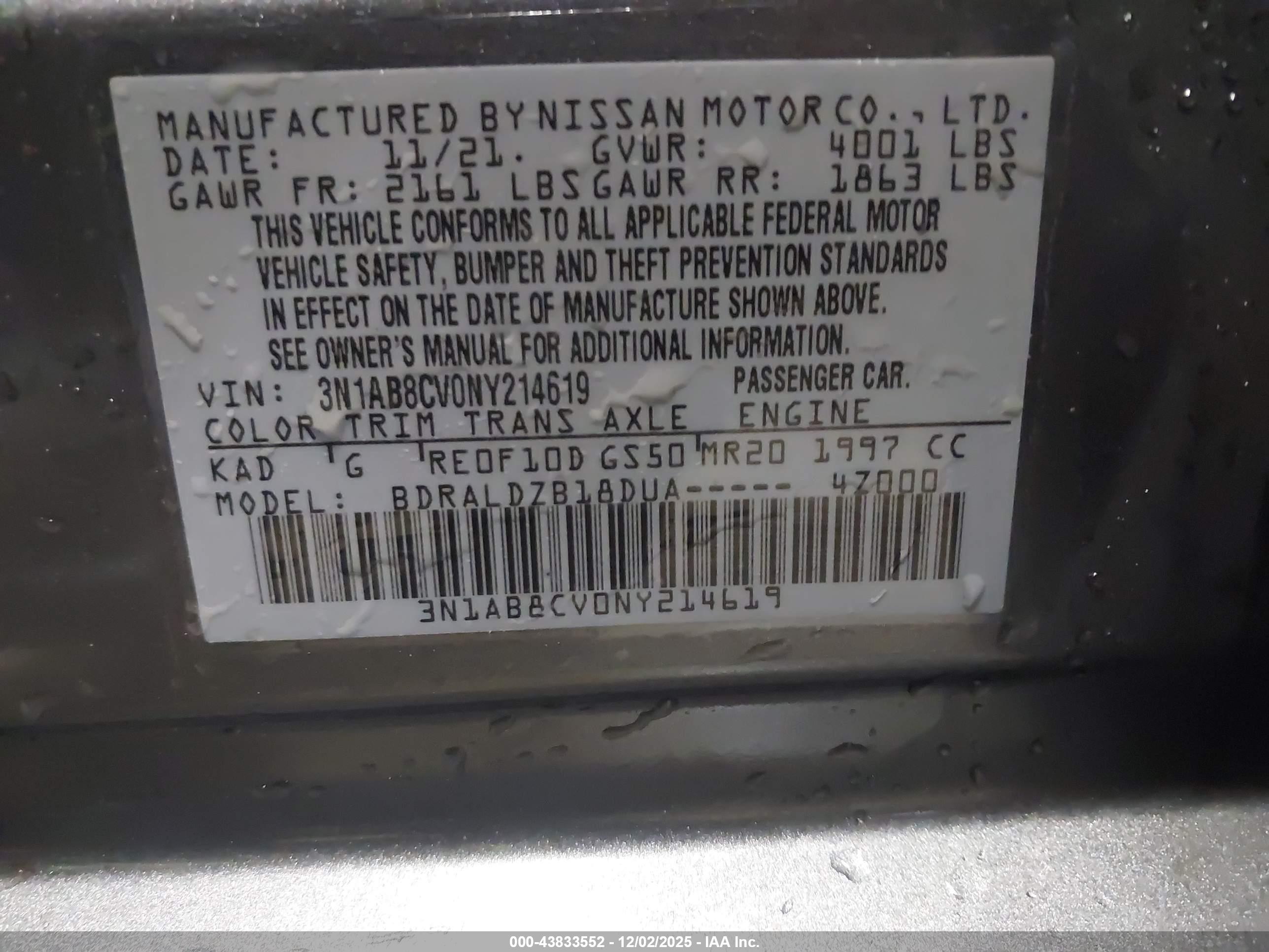 NISSAN SENTRA image 9