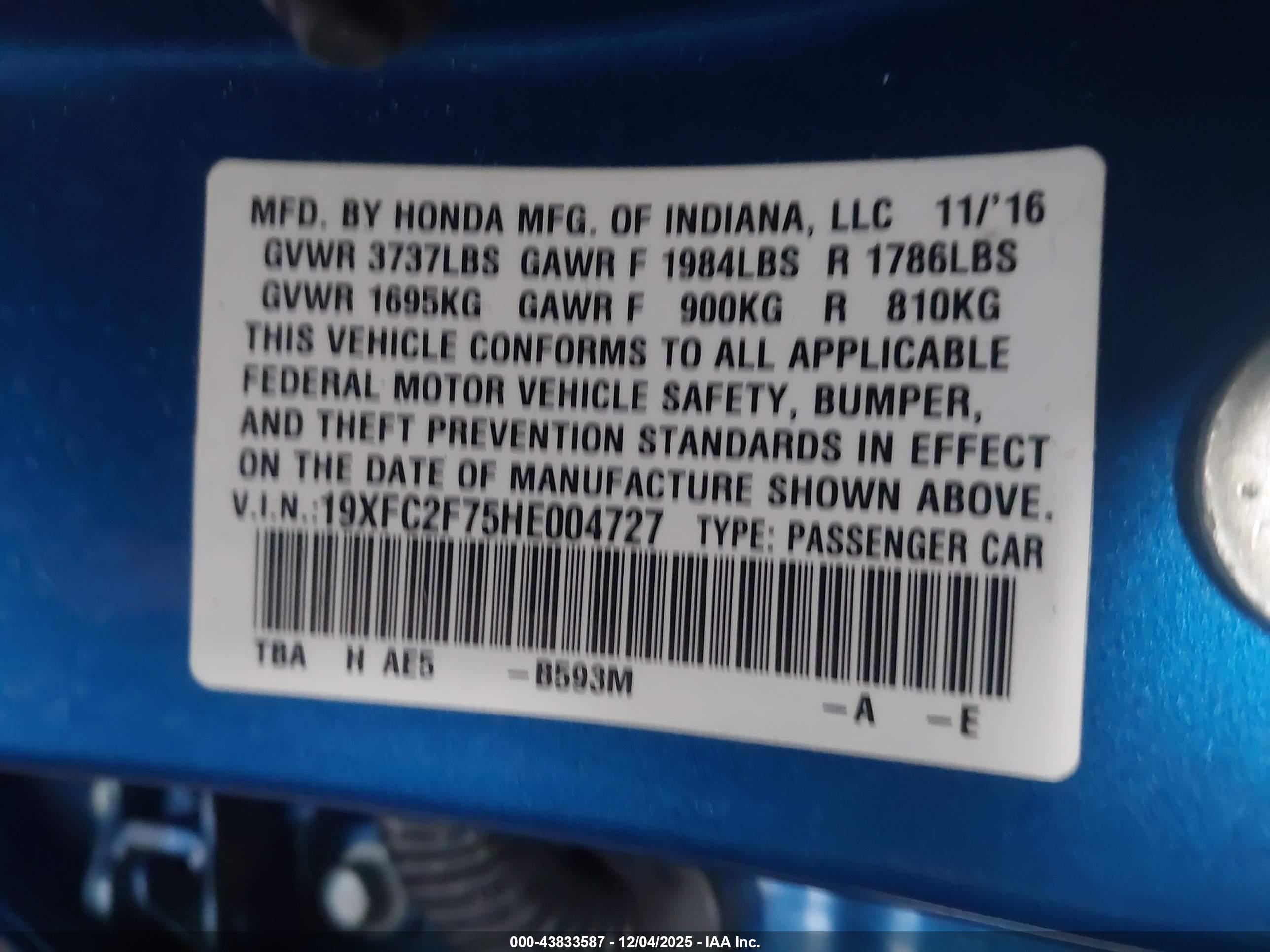 HONDA CIVIC image 9