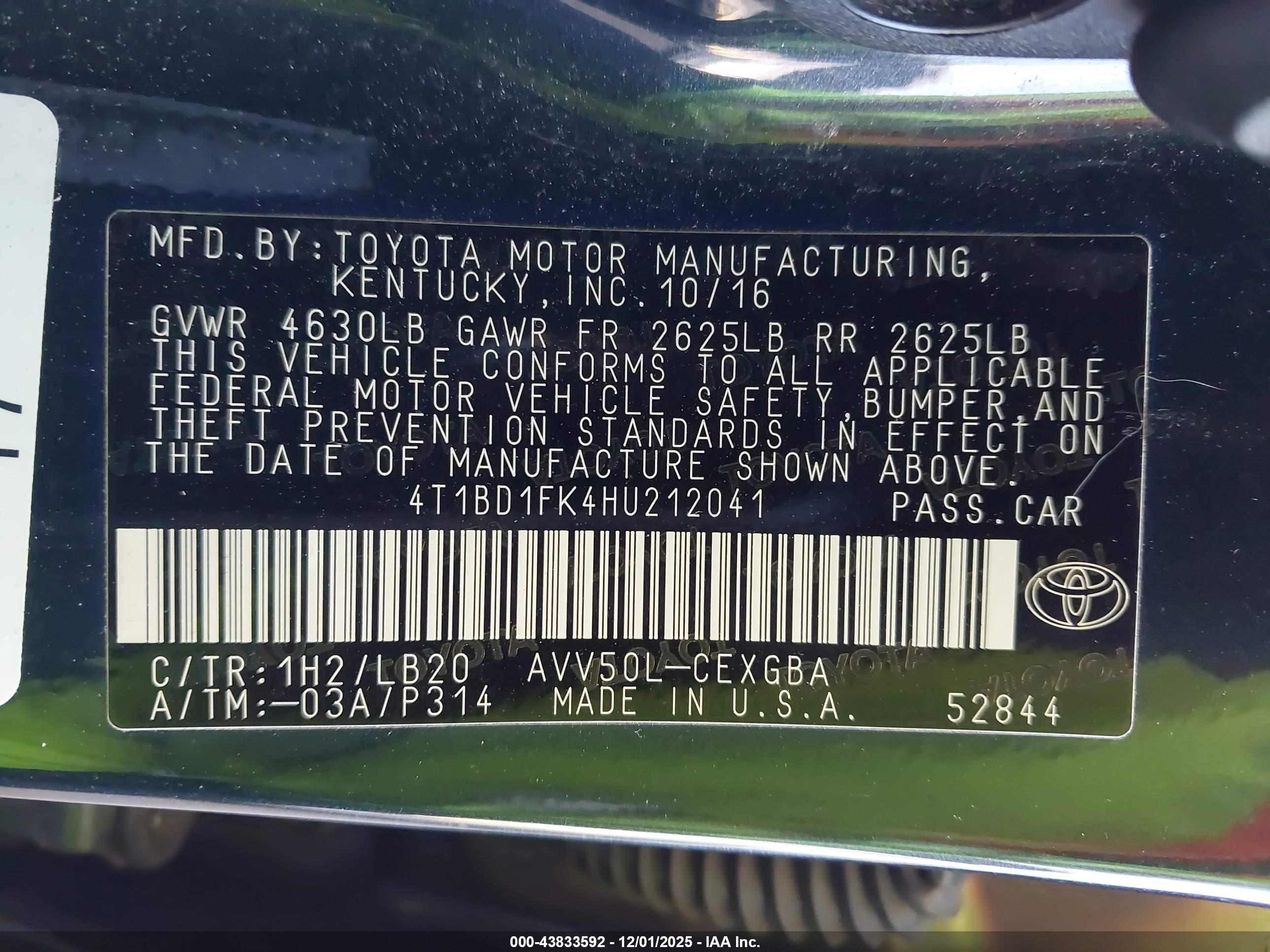 TOYOTA CAMRY image 9