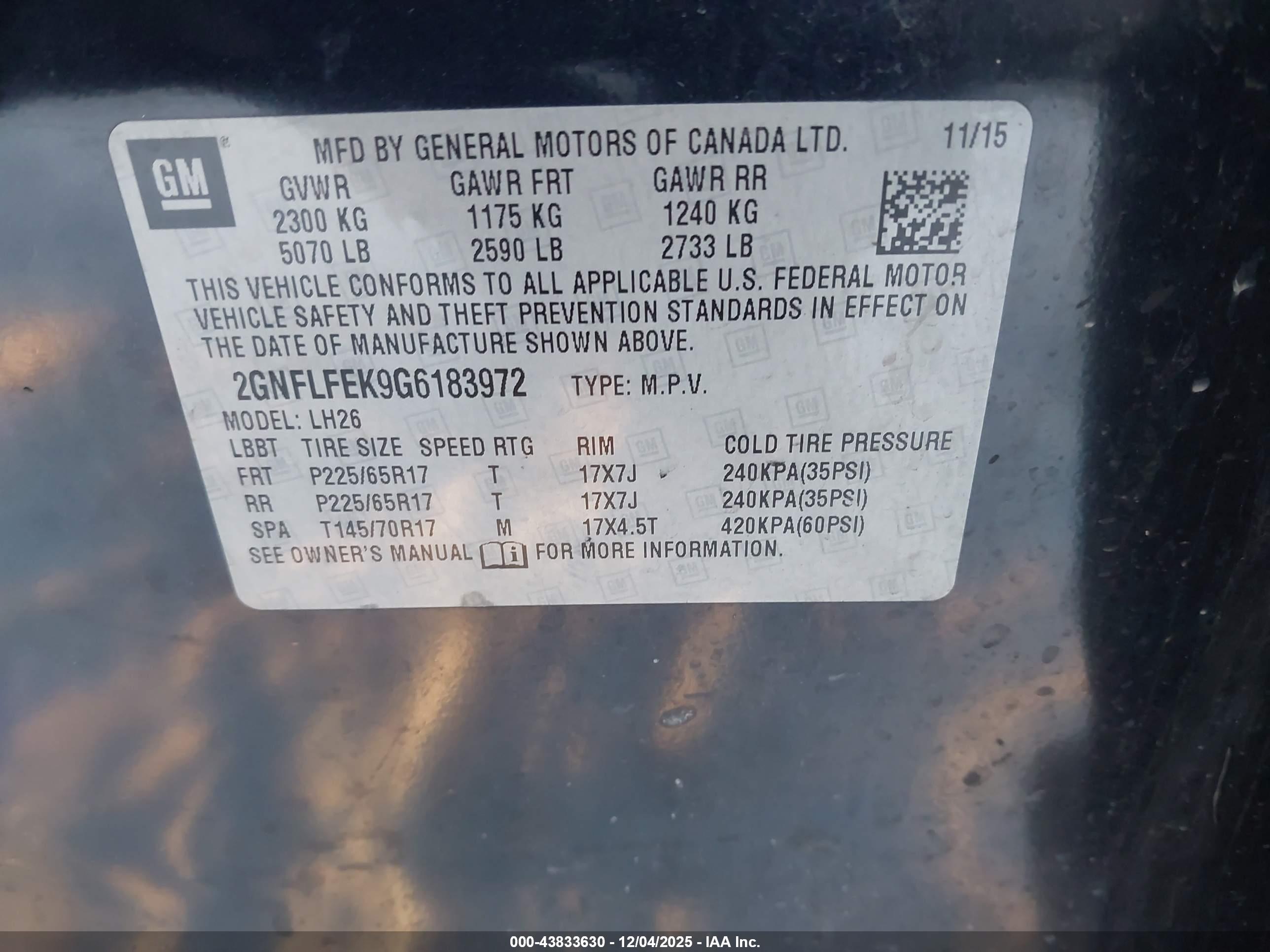 CHEVROLET EQUINOX image 9