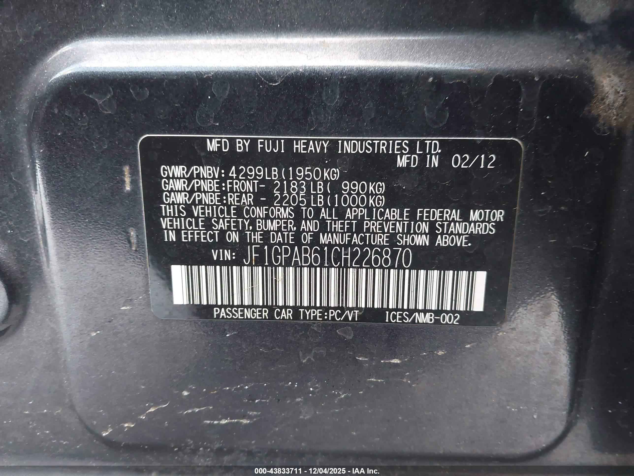 SUBARU IMPREZA image 9