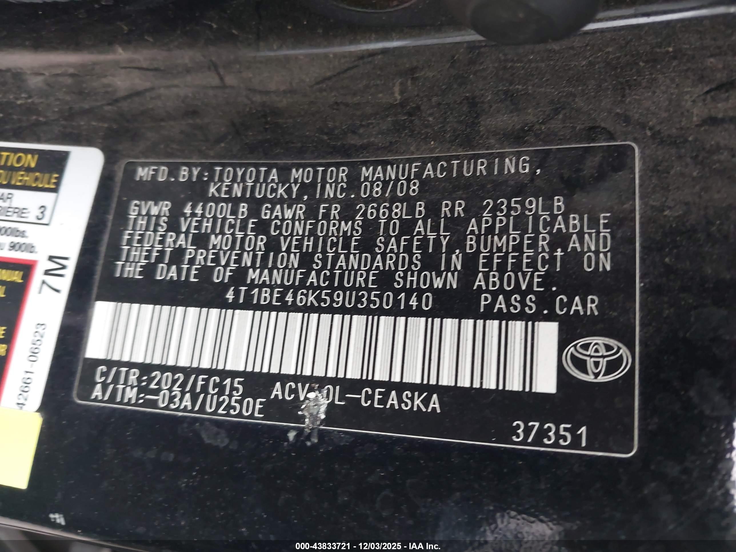 TOYOTA CAMRY image 9
