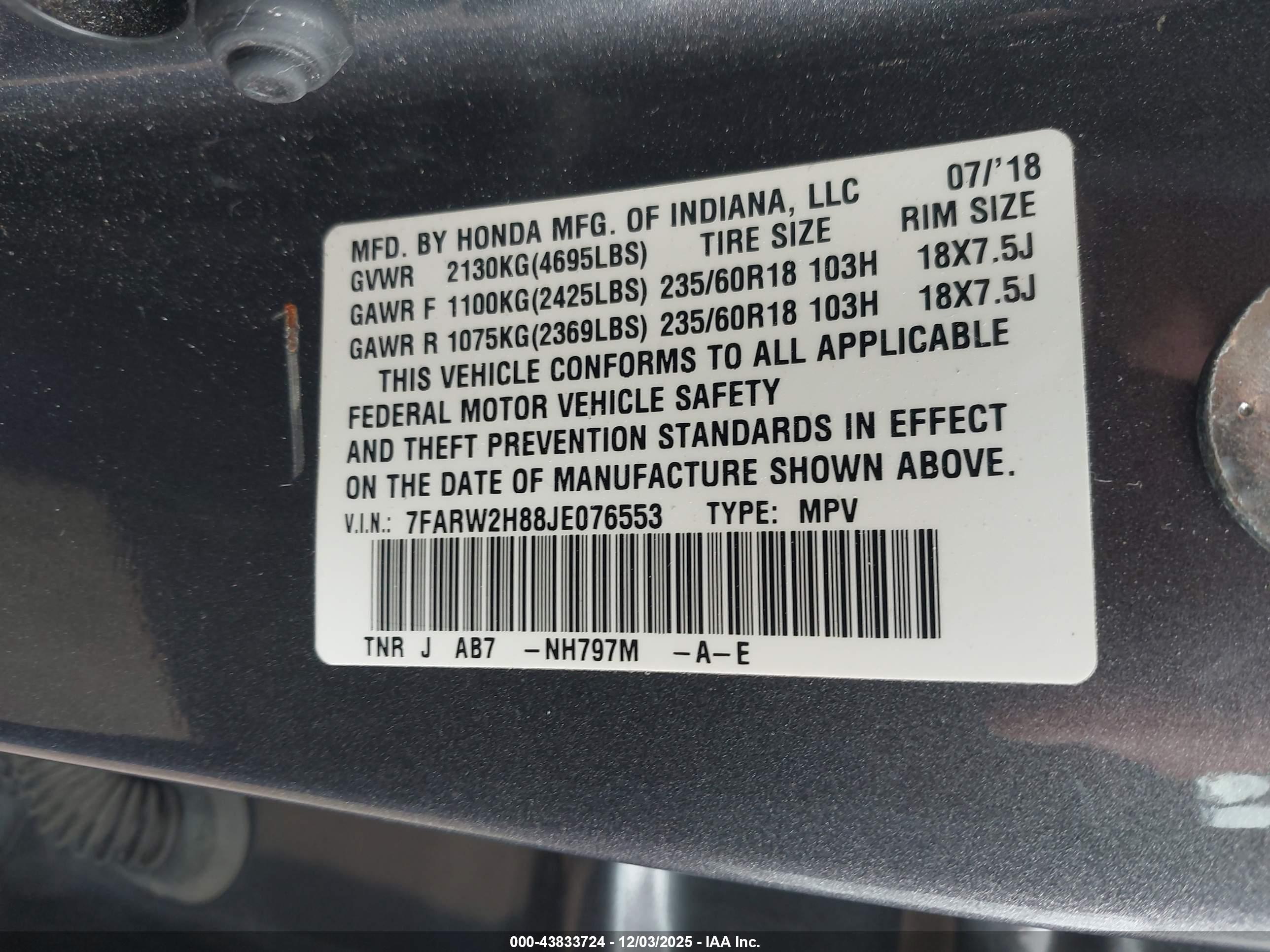 HONDA CR-V image 9