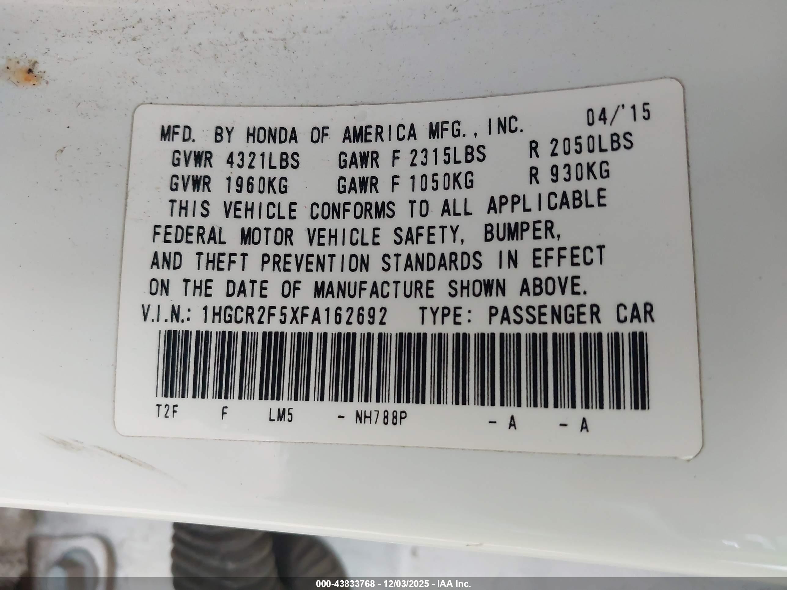 HONDA ACCORD image 9
