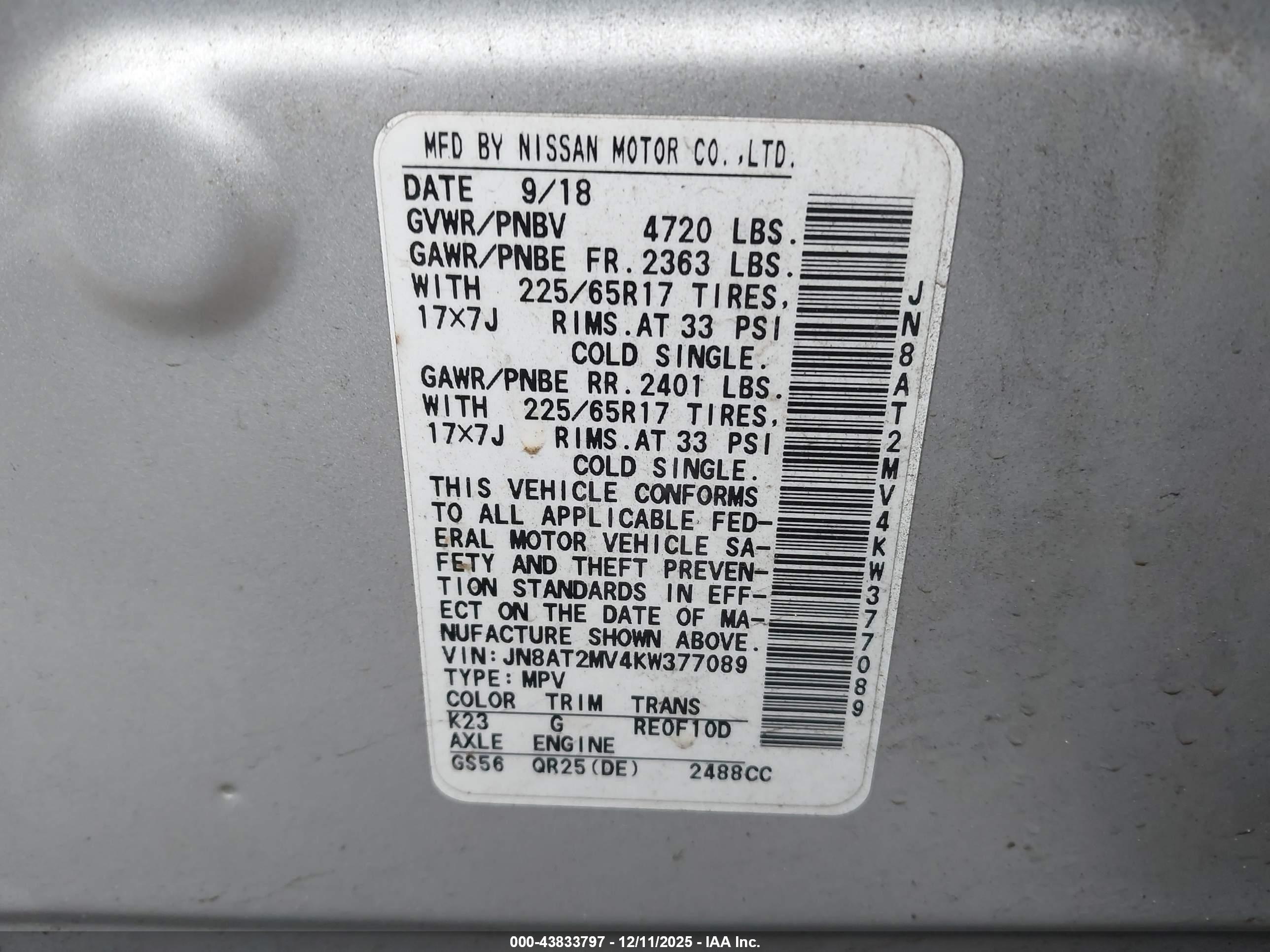 NISSAN ROGUE image 9