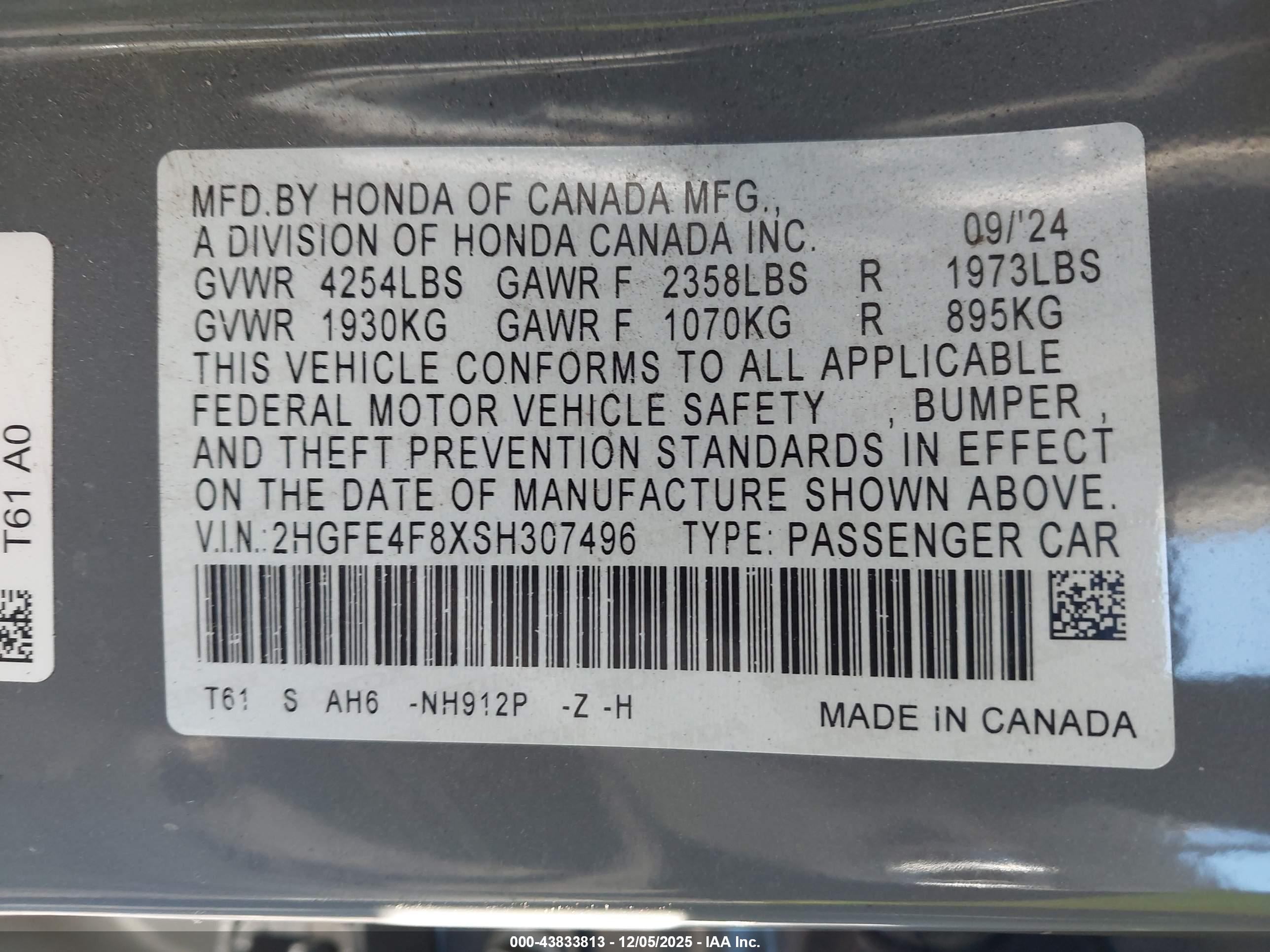 HONDA CIVIC image 9