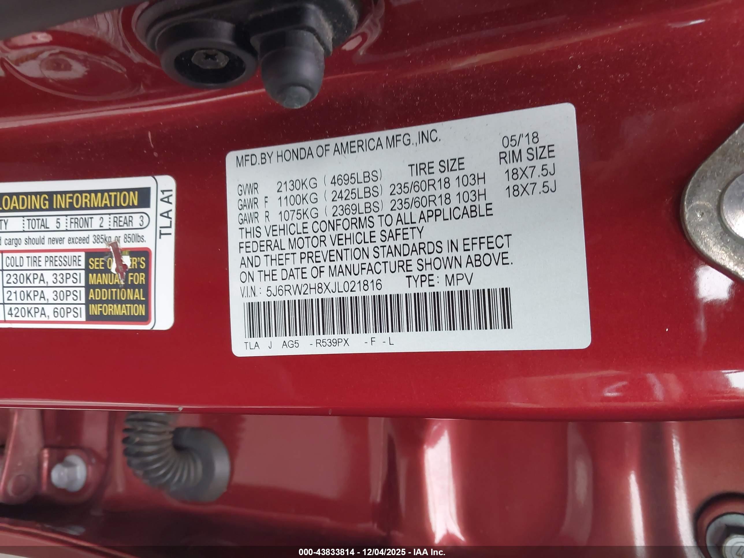 HONDA CR-V image 9