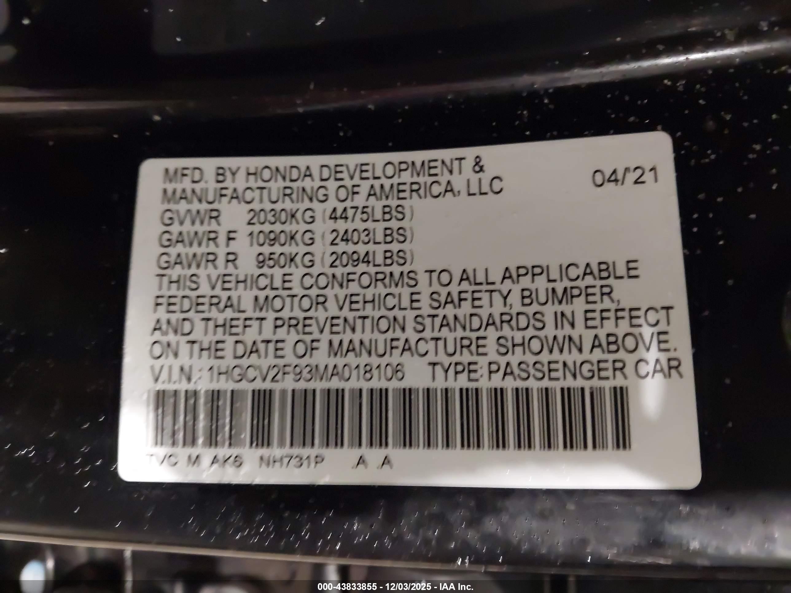 HONDA ACCORD image 9