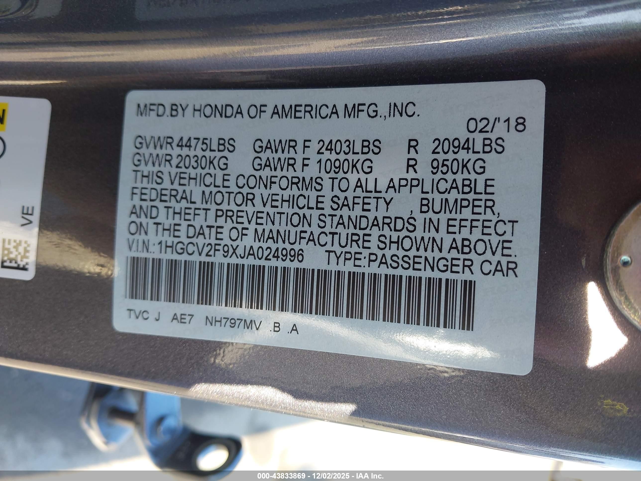 HONDA ACCORD image 9