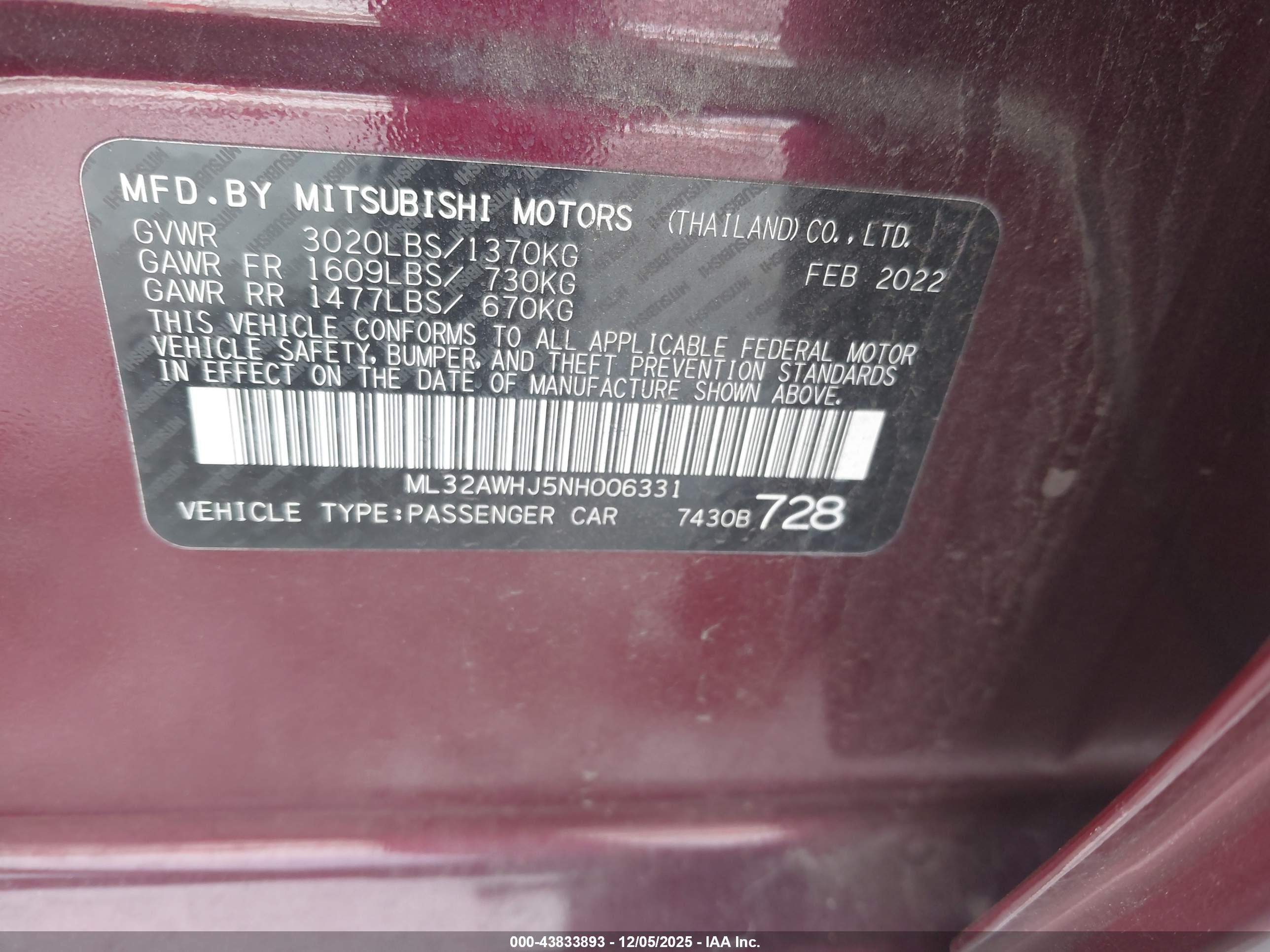 MITSUBISHI MIRAGE image 9