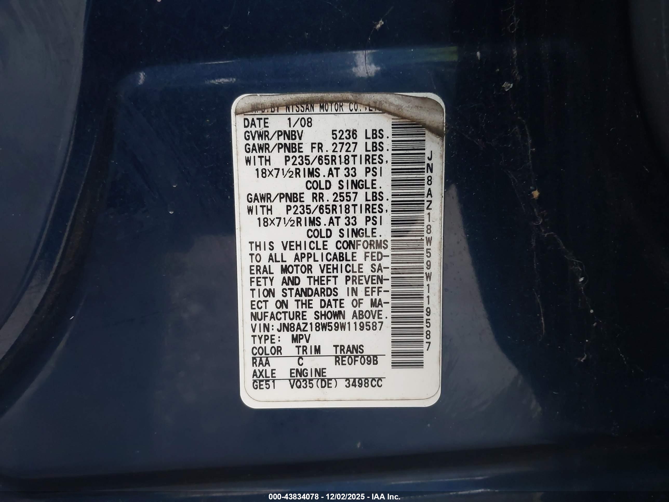 NISSAN MURANO image 9