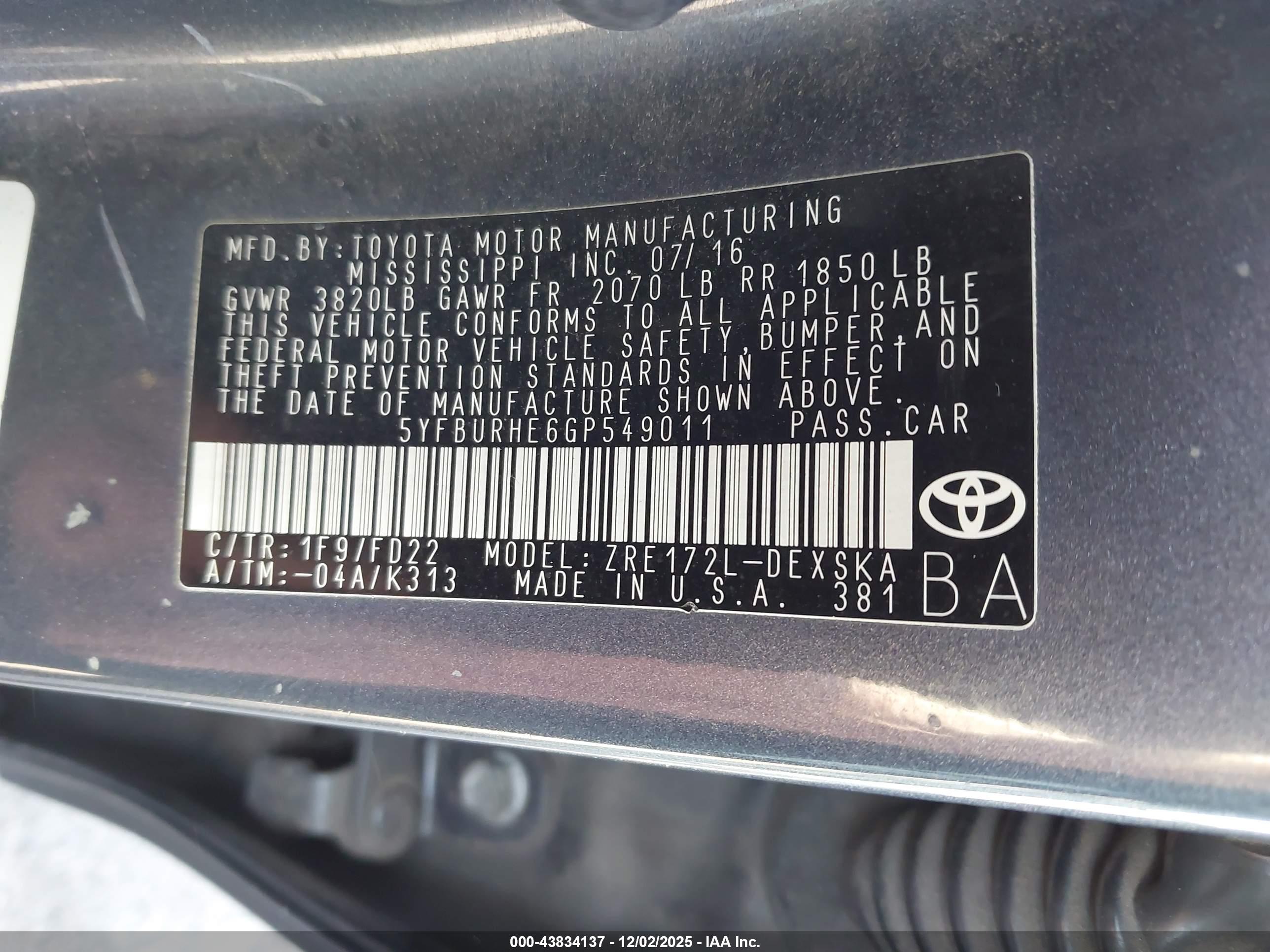 TOYOTA COROLLA image 9