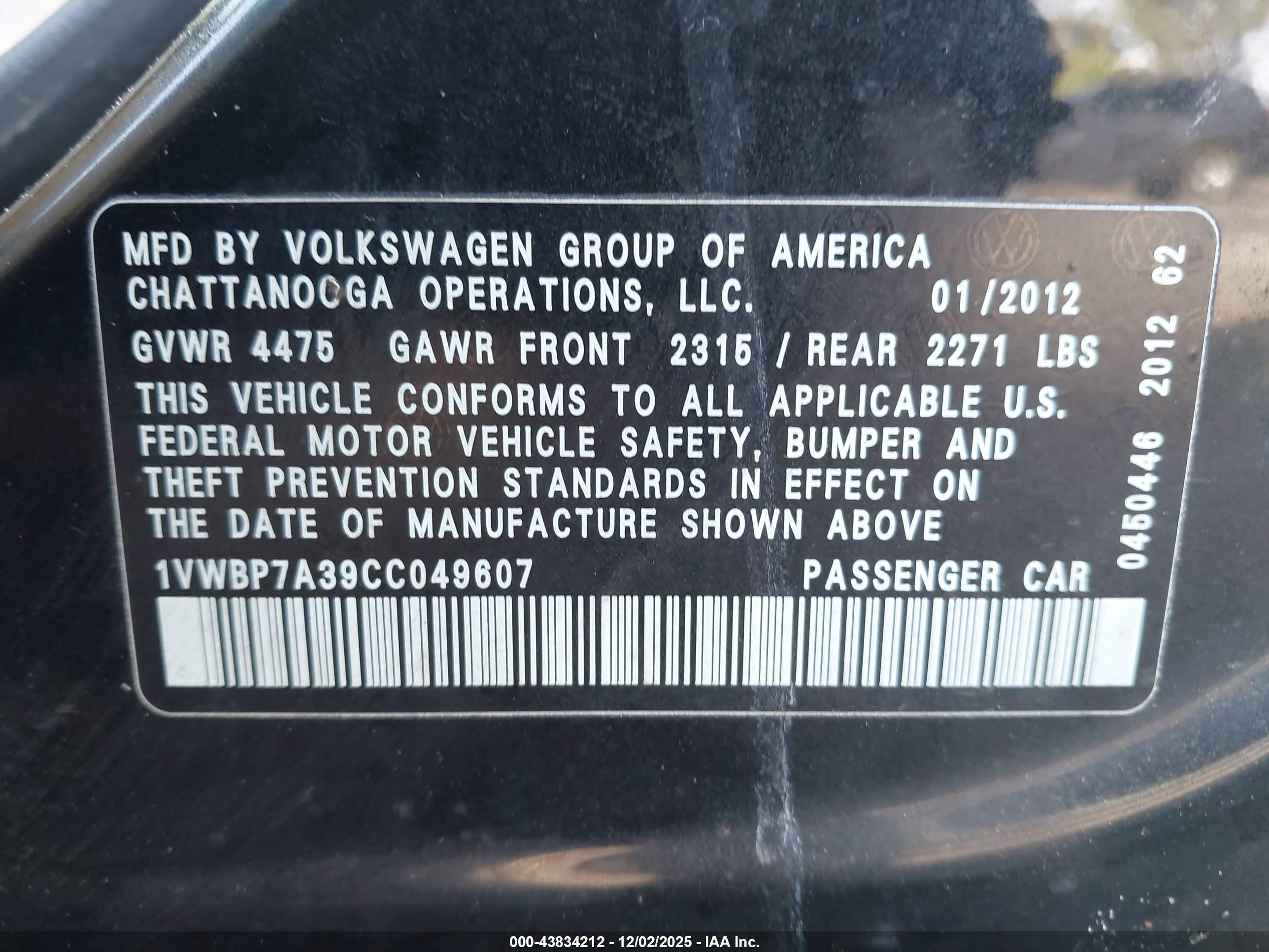 VOLKSWAGEN PASSAT image 9