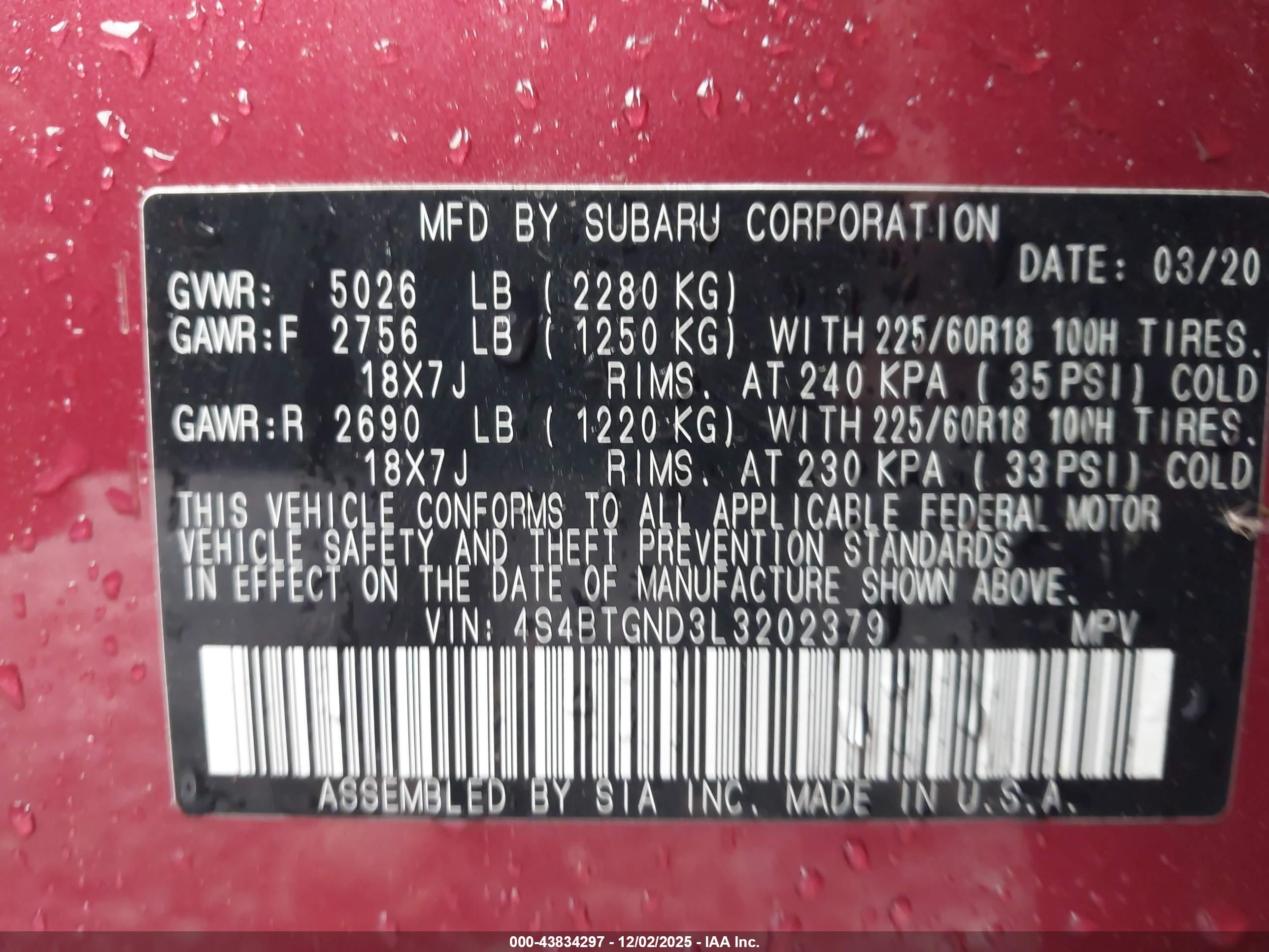 SUBARU OUTBACK image 9