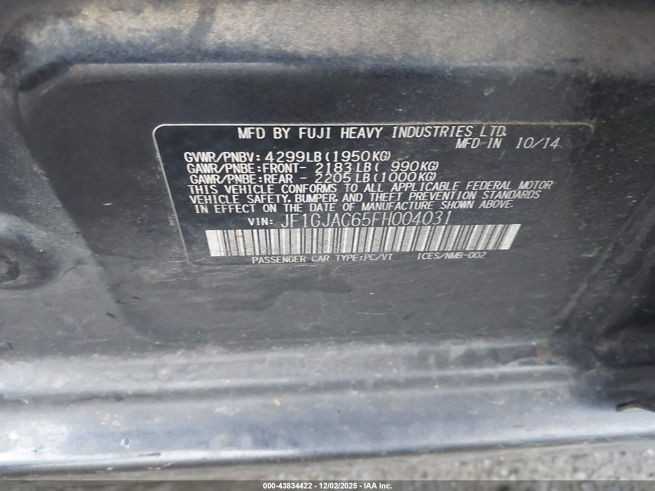 SUBARU IMPREZA image 9