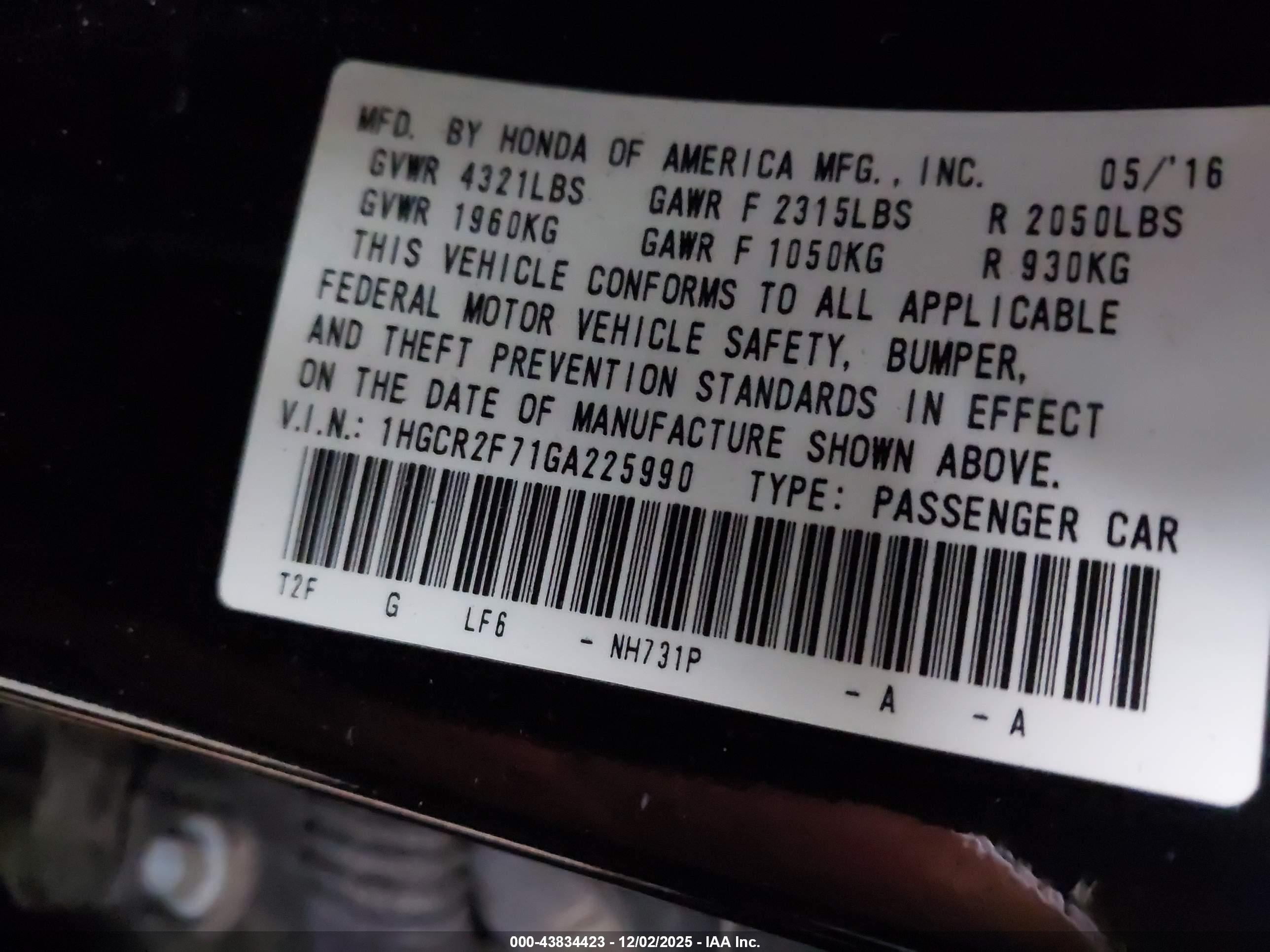HONDA ACCORD image 9