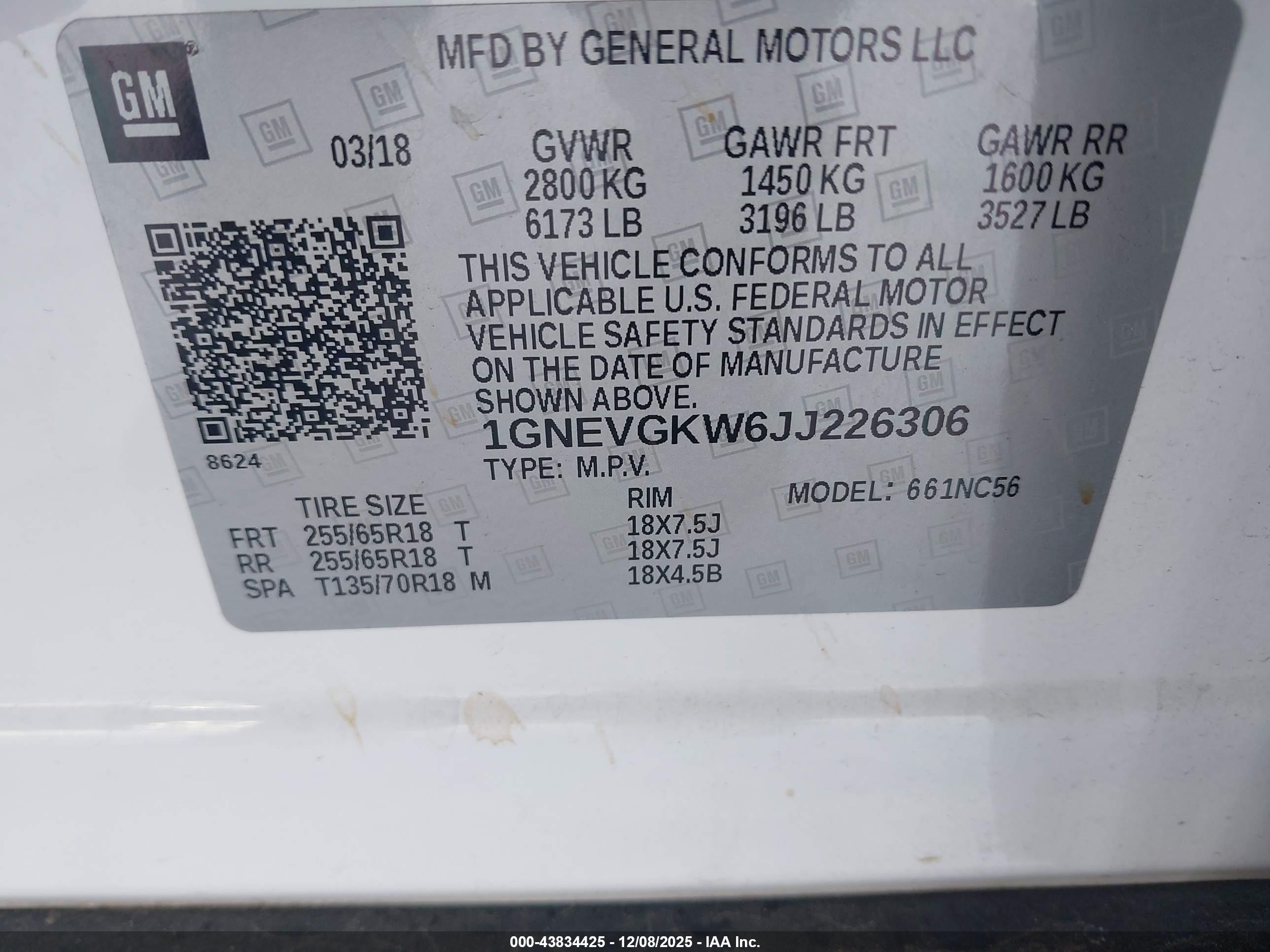 CHEVROLET TRAVERSE image 9