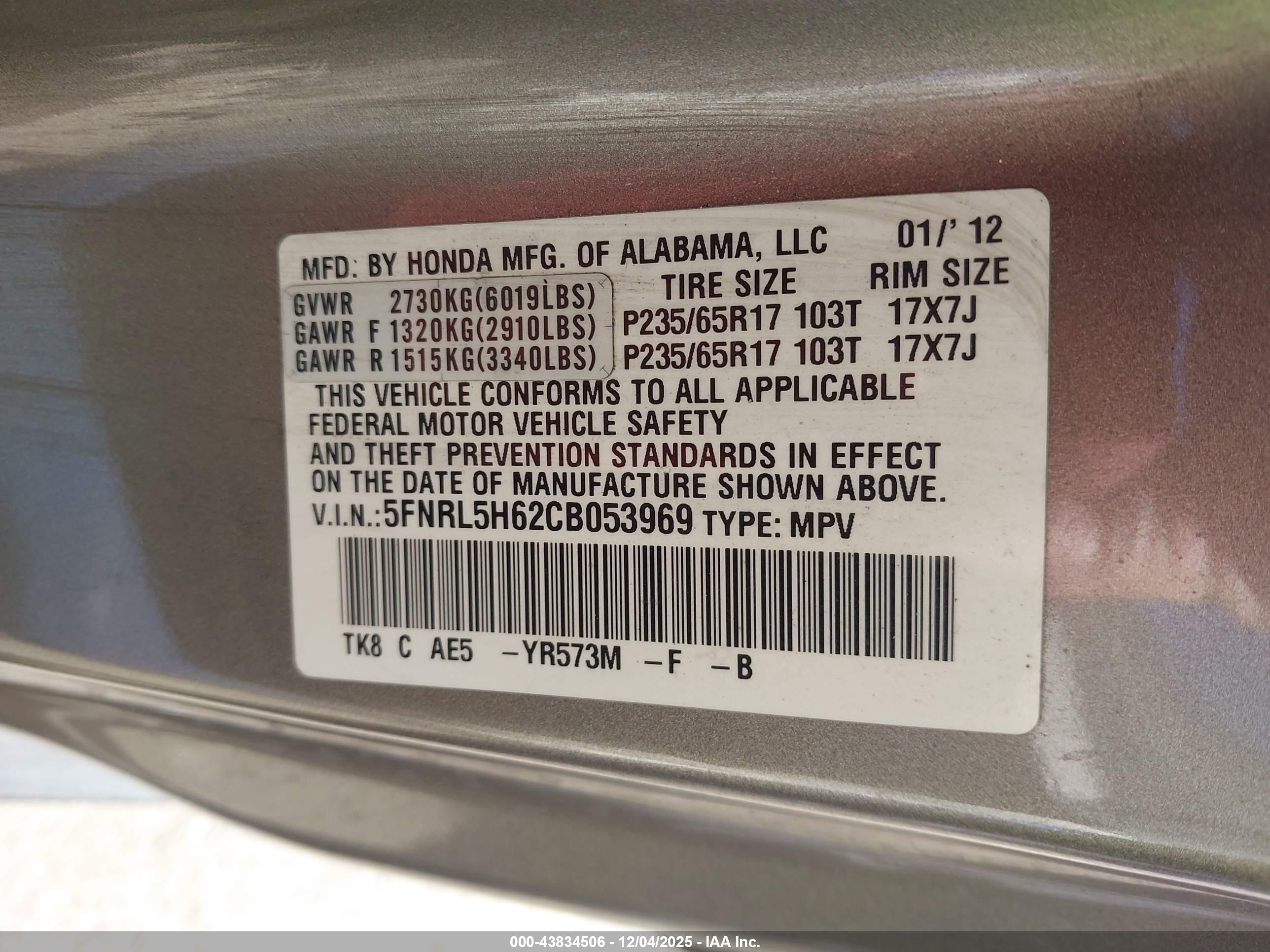 HONDA ODYSSEY image 9