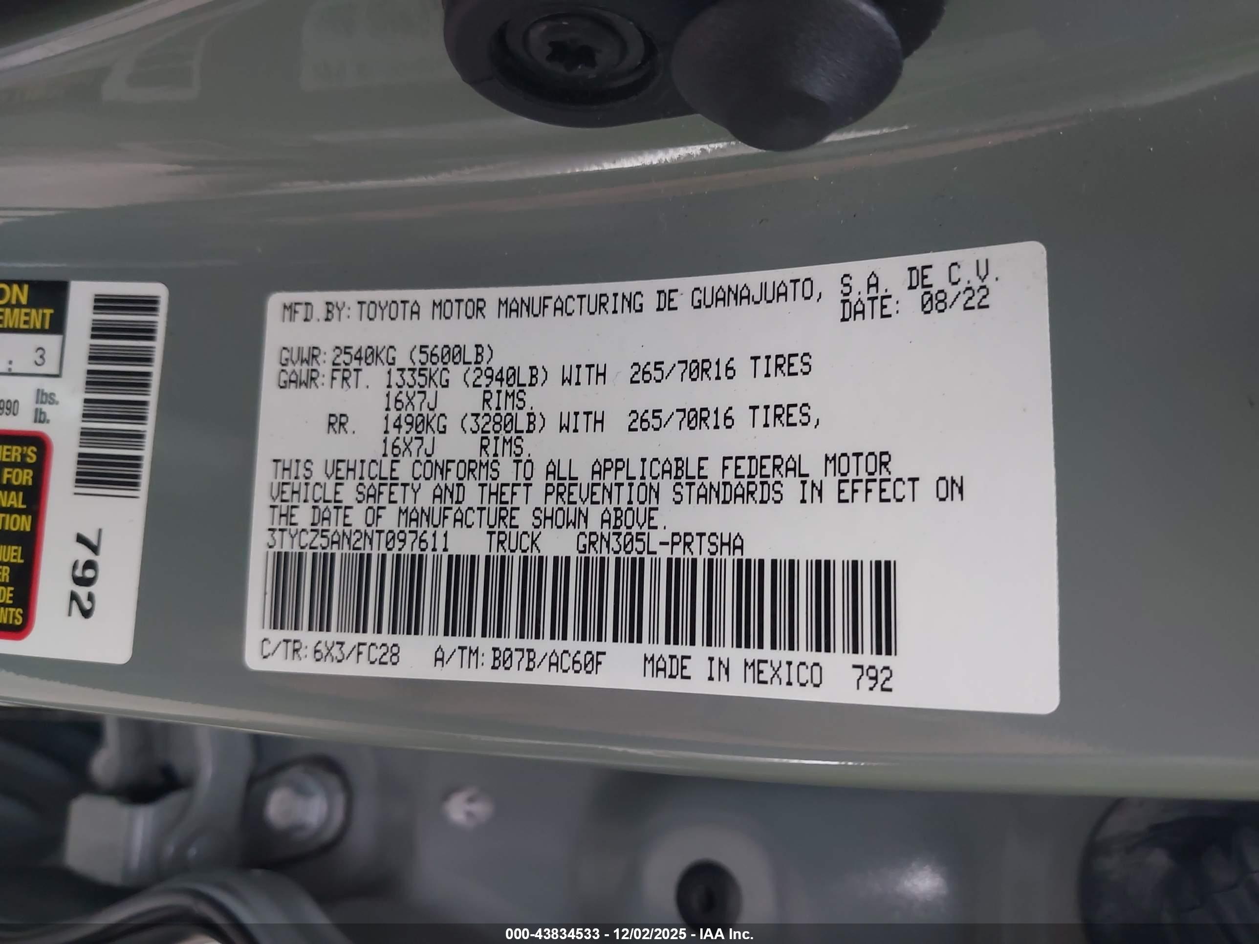 TOYOTA TACOMA image 9