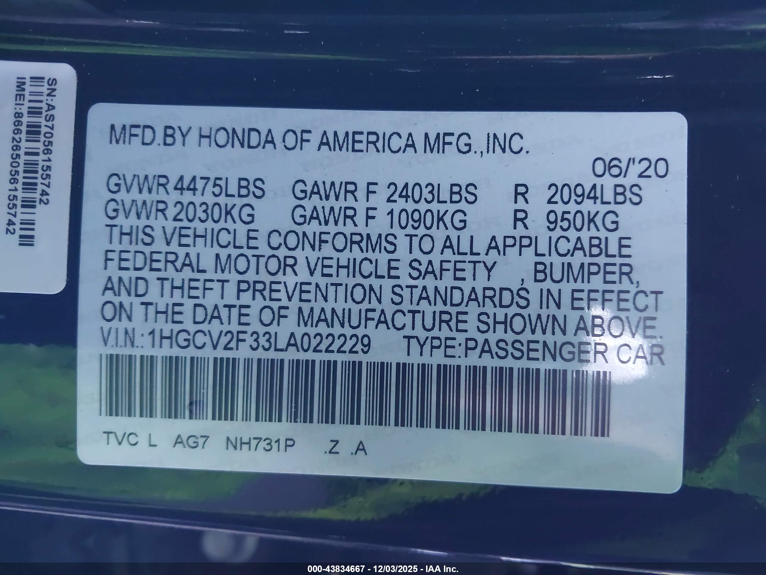 HONDA ACCORD image 9