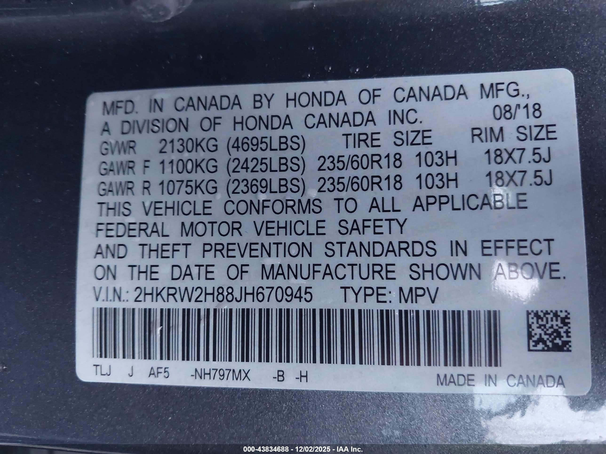 HONDA CR-V image 9
