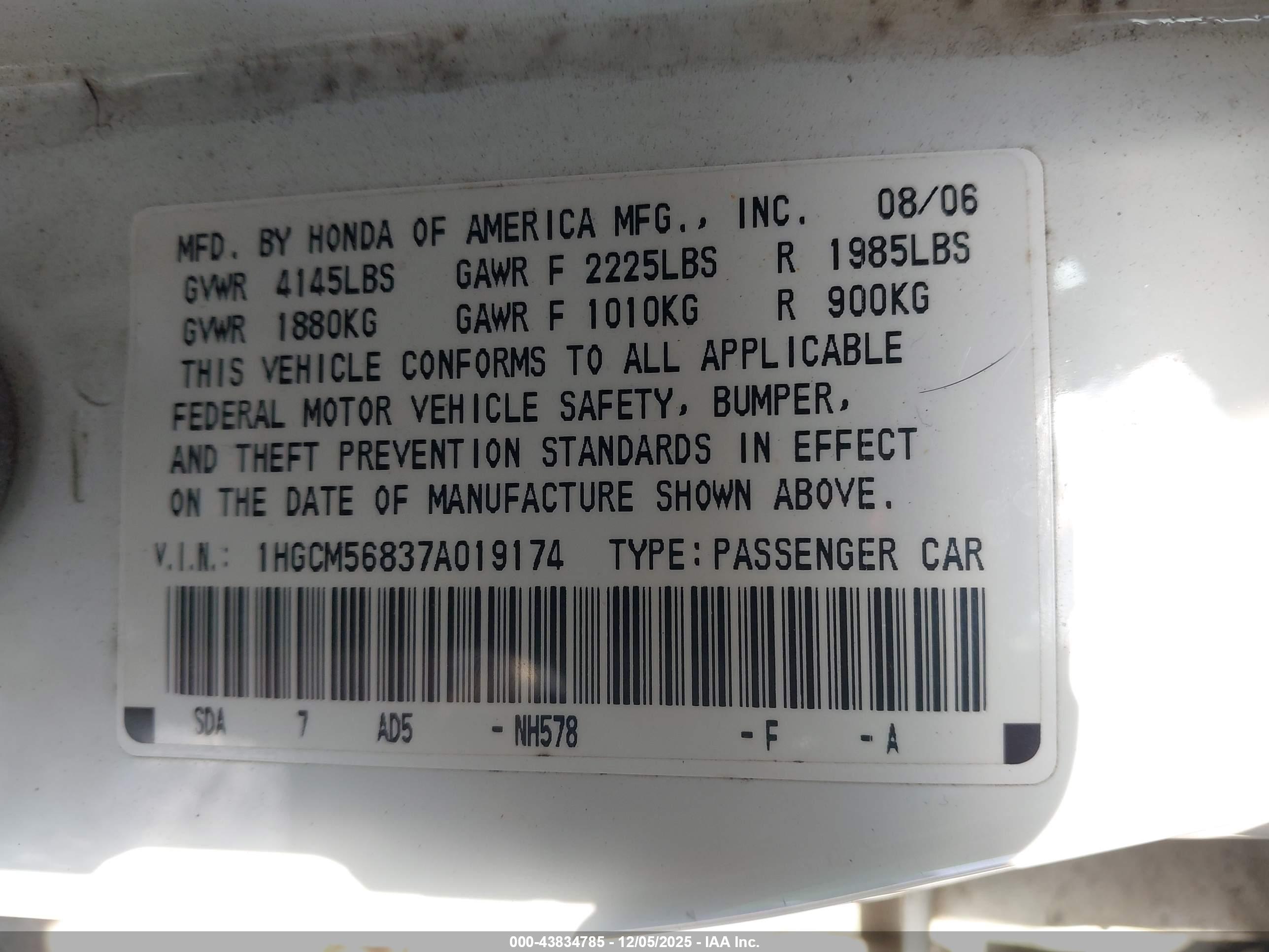 HONDA ACCORD image 9