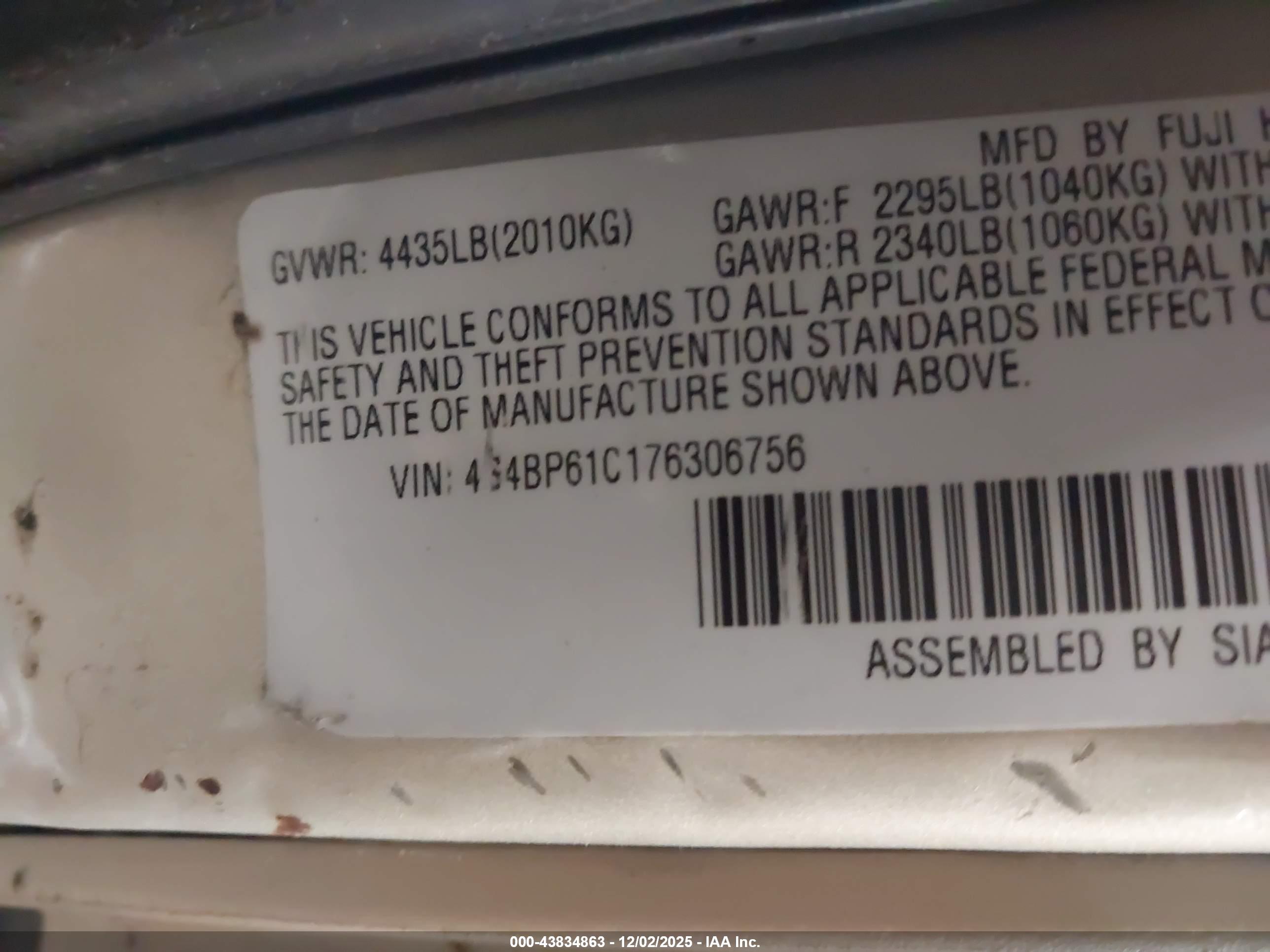 SUBARU OUTBACK image 9