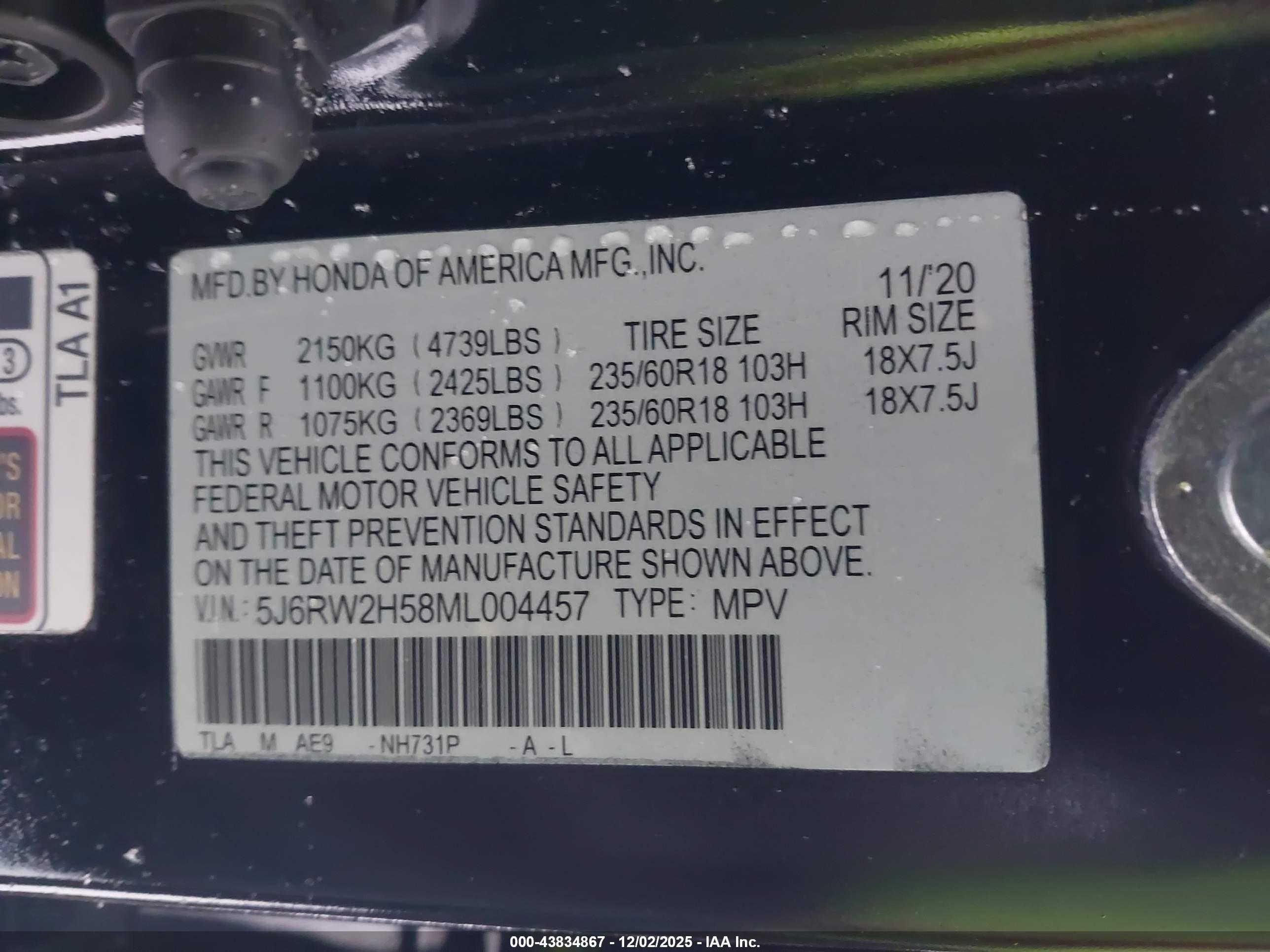 HONDA CR-V image 9