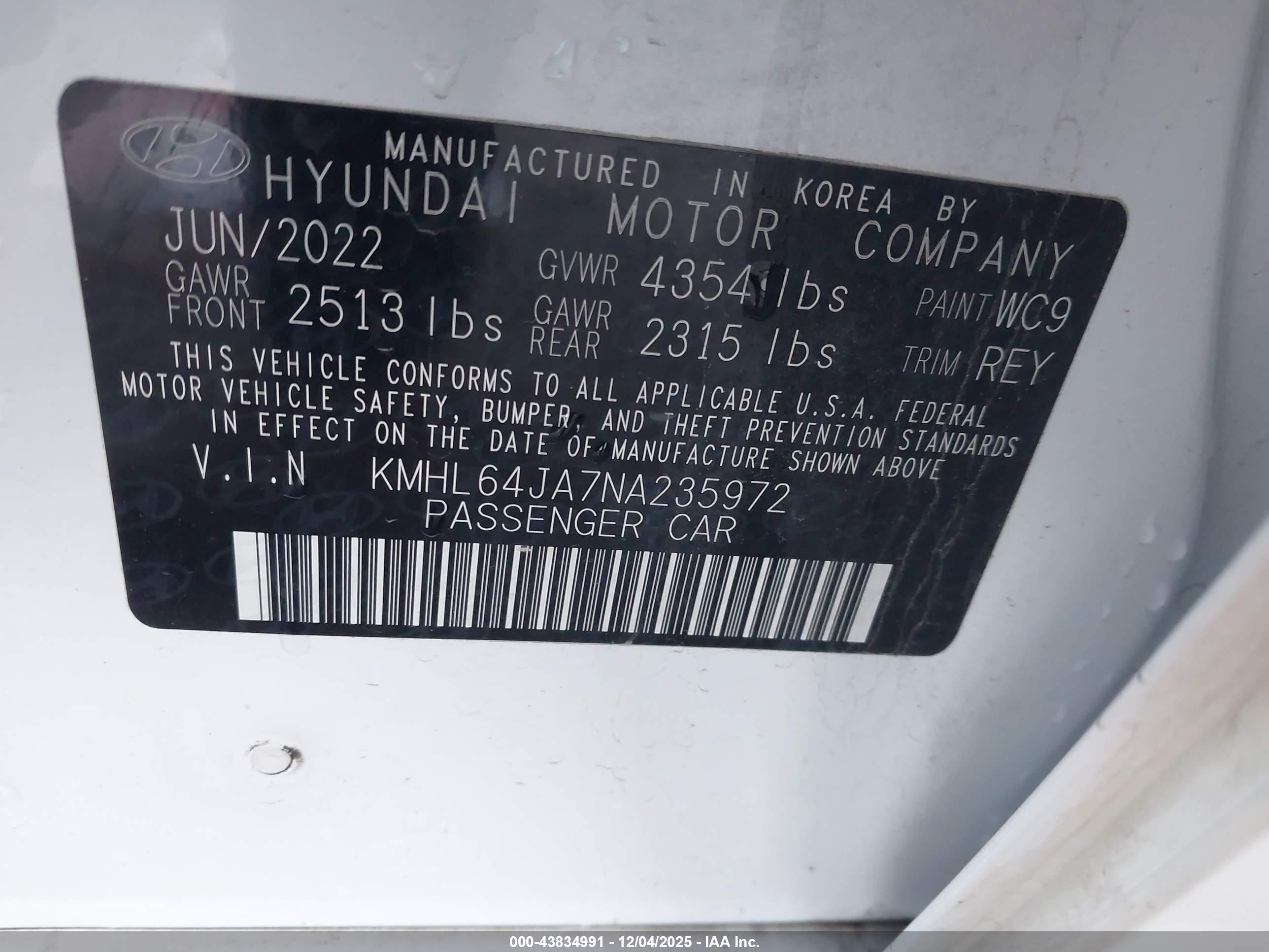 HYUNDAI SONATA image 9