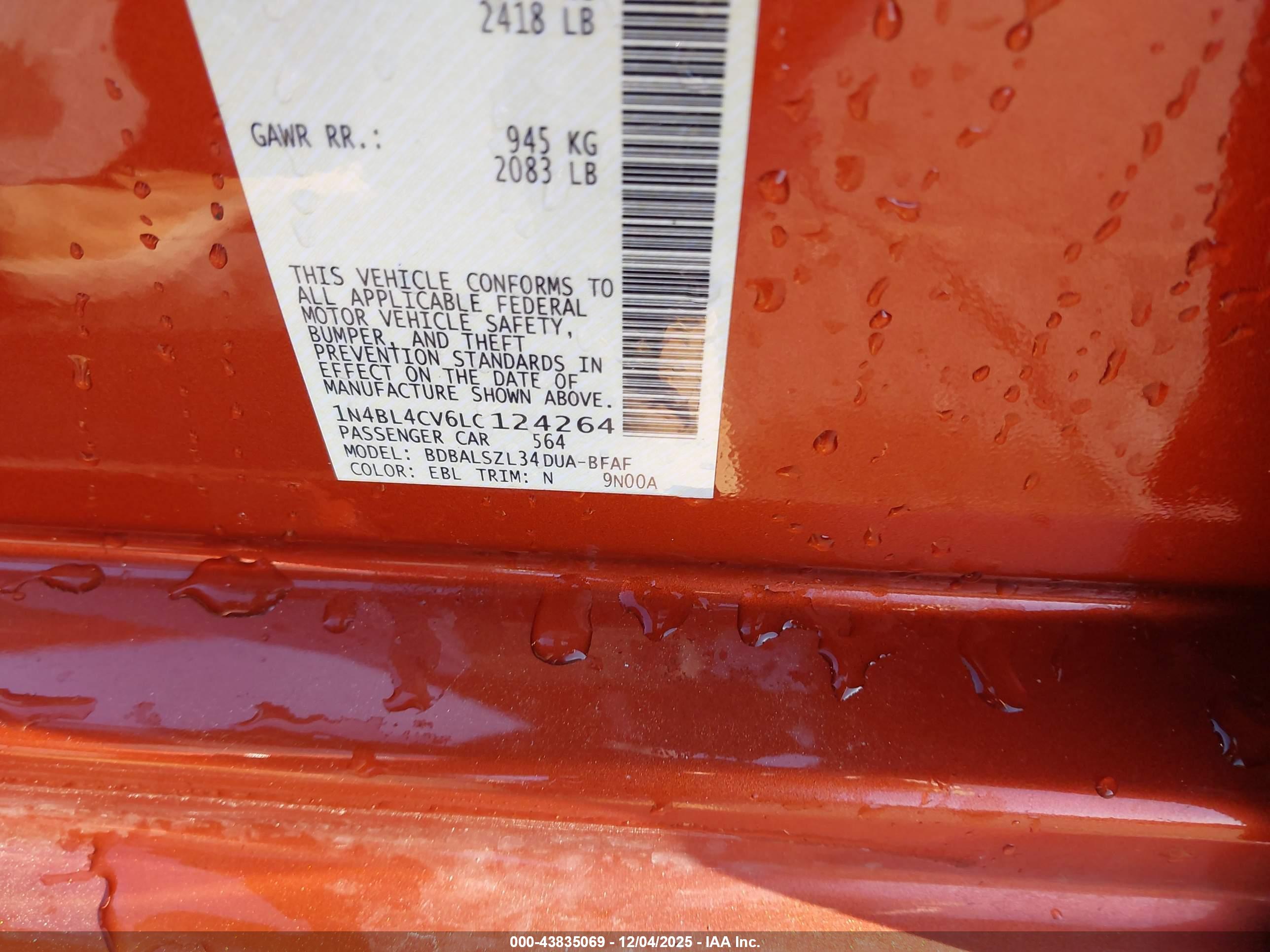 NISSAN ALTIMA image 9