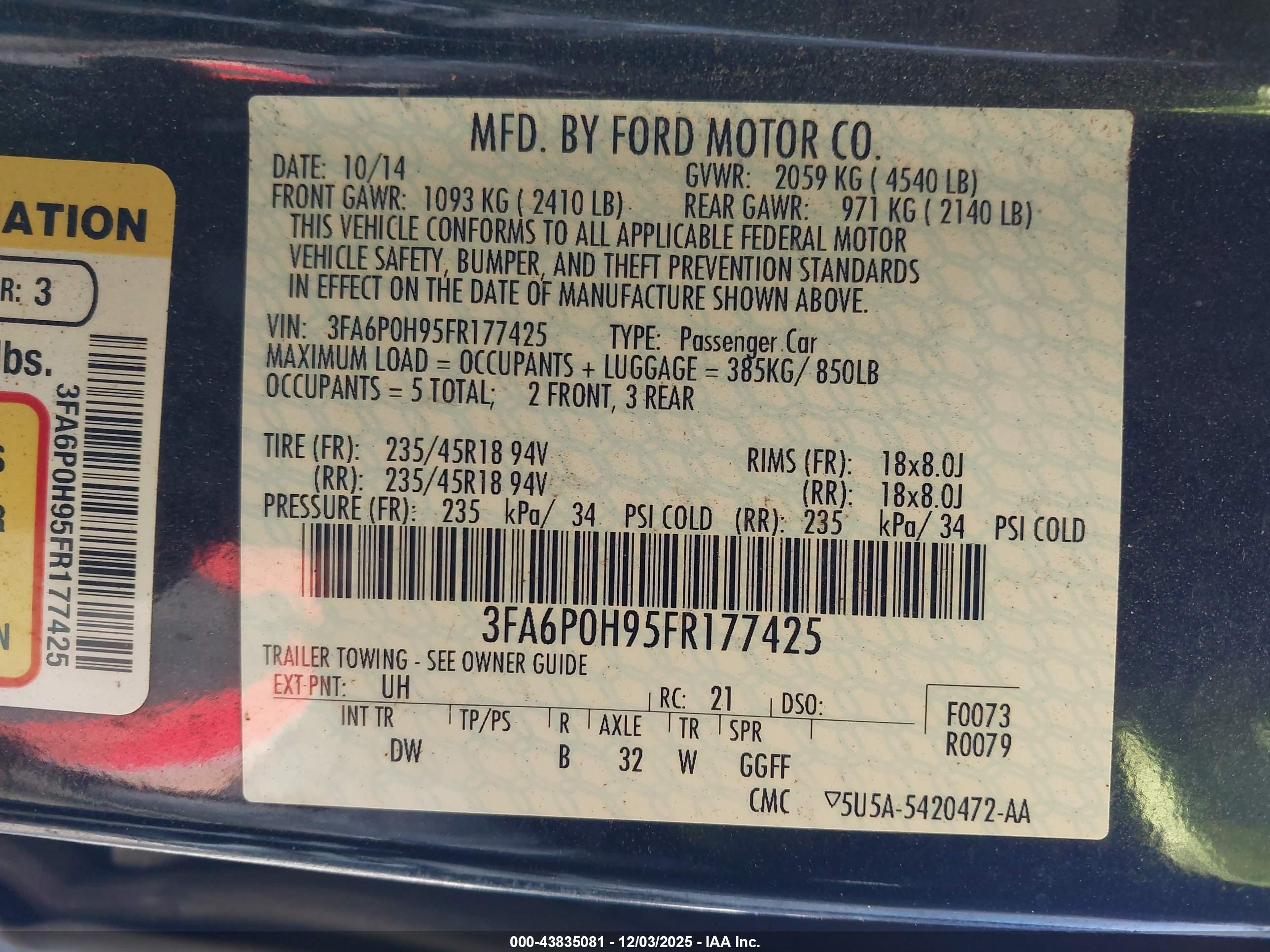 FORD FUSION image 9