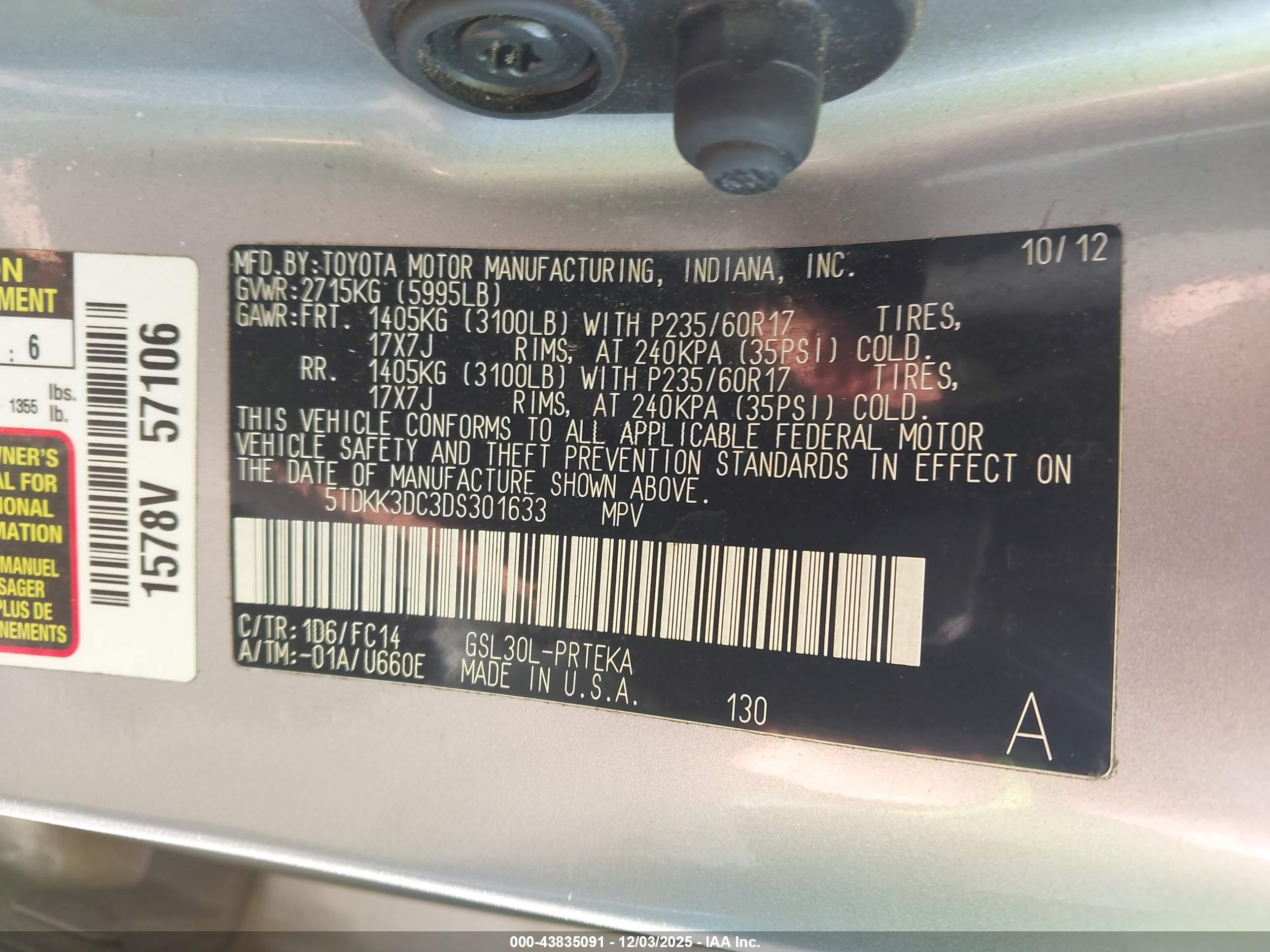 TOYOTA SIENNA image 9
