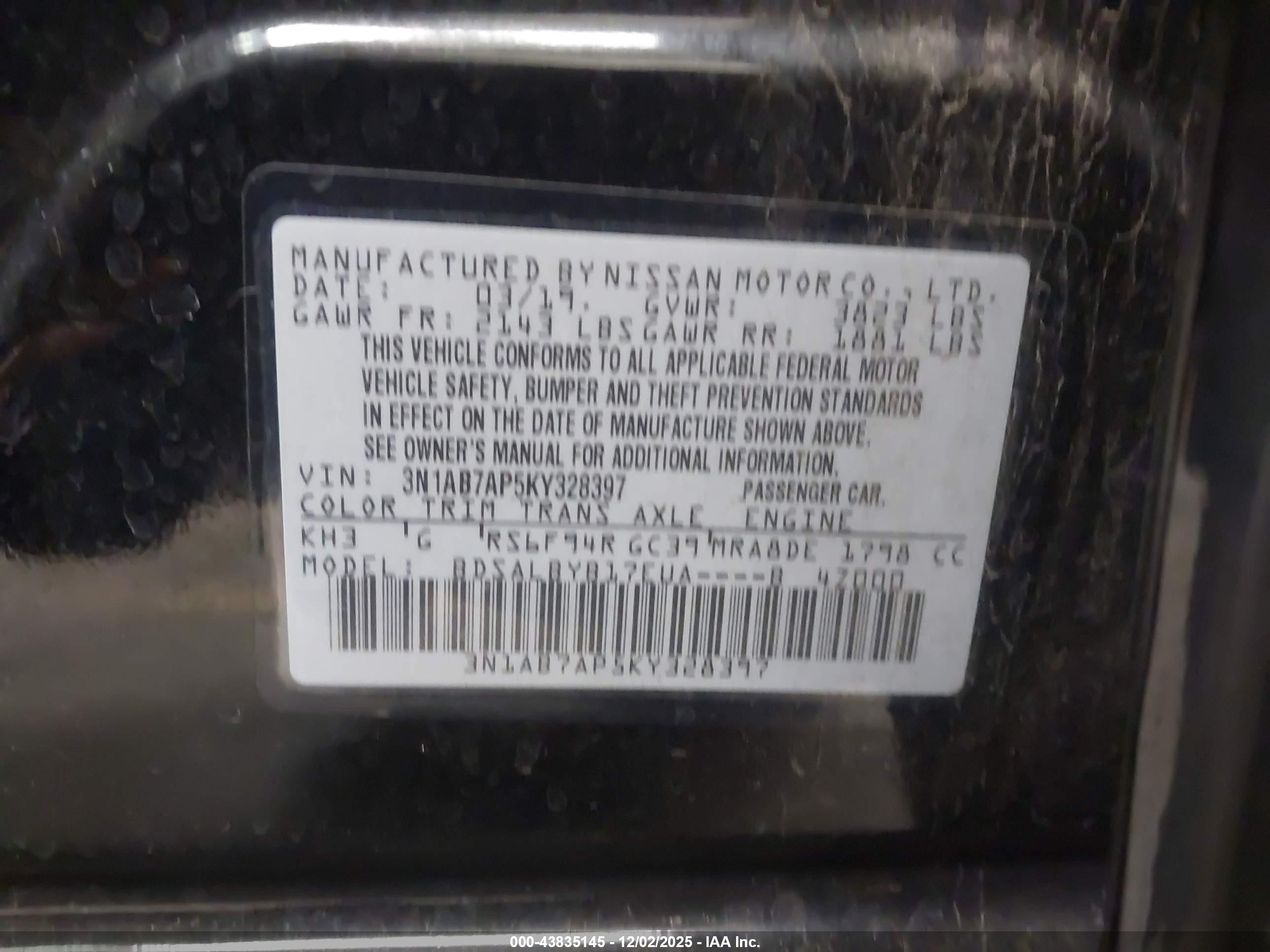 NISSAN SENTRA image 9