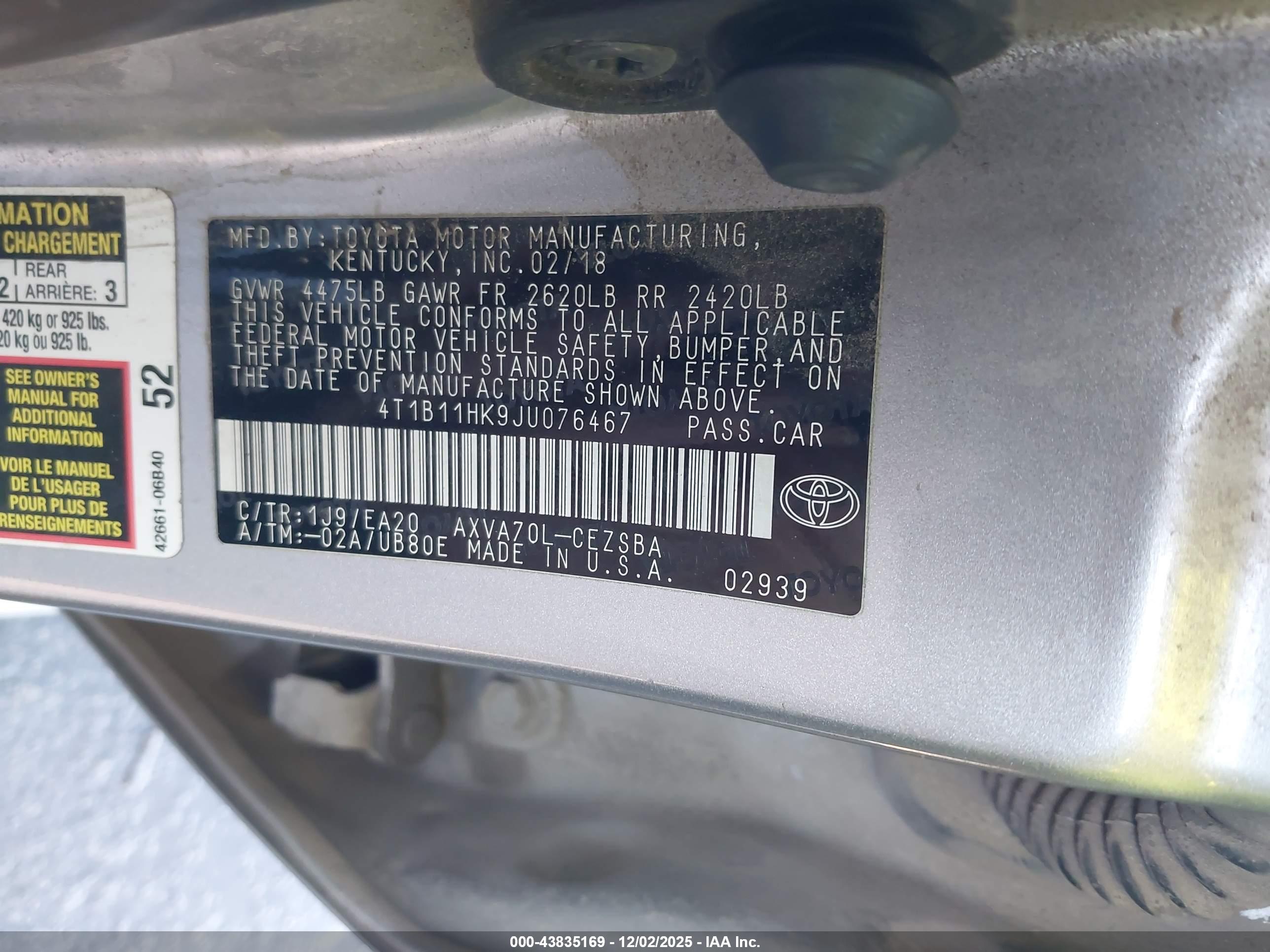 TOYOTA CAMRY image 9