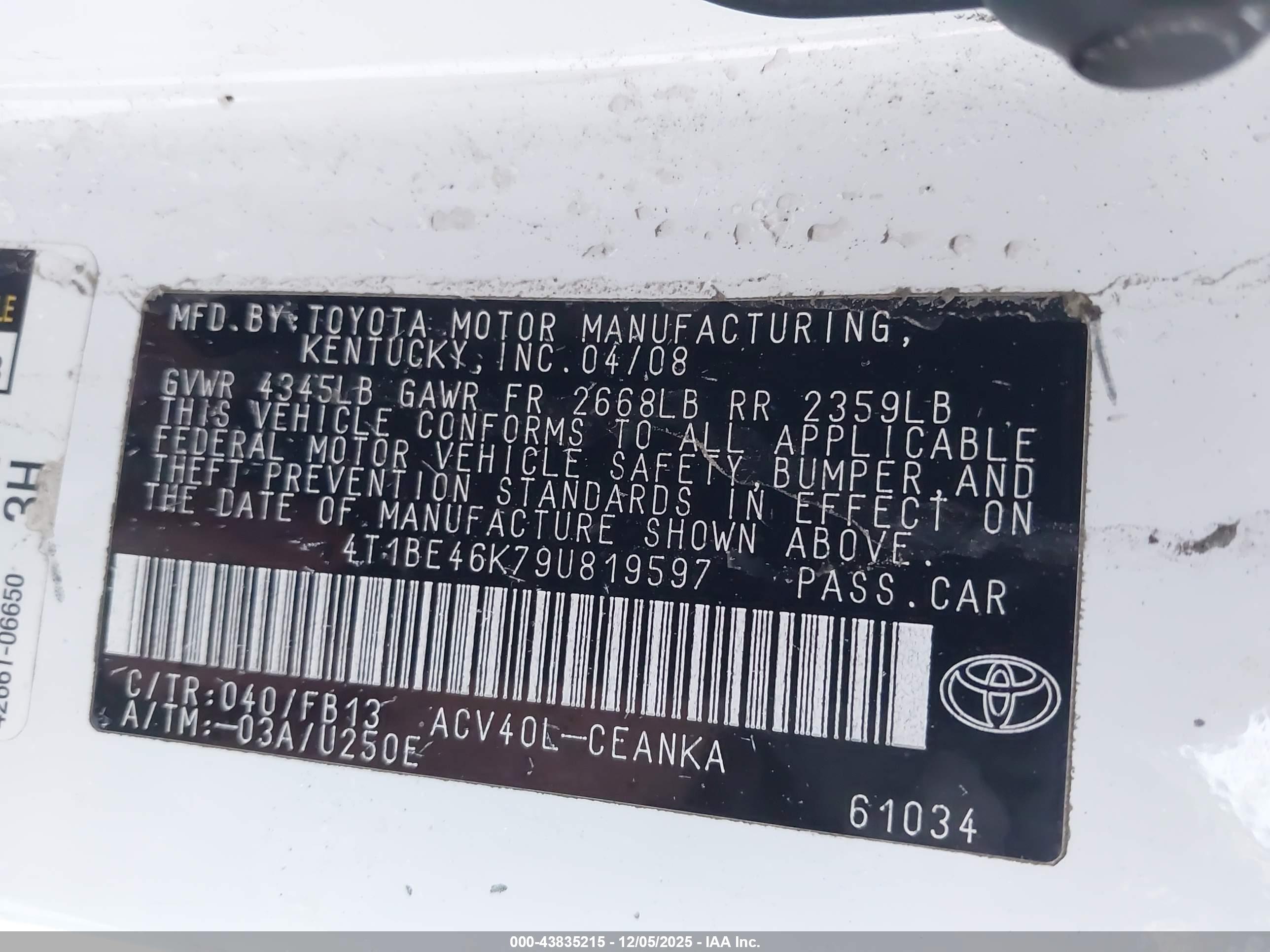 TOYOTA CAMRY image 9