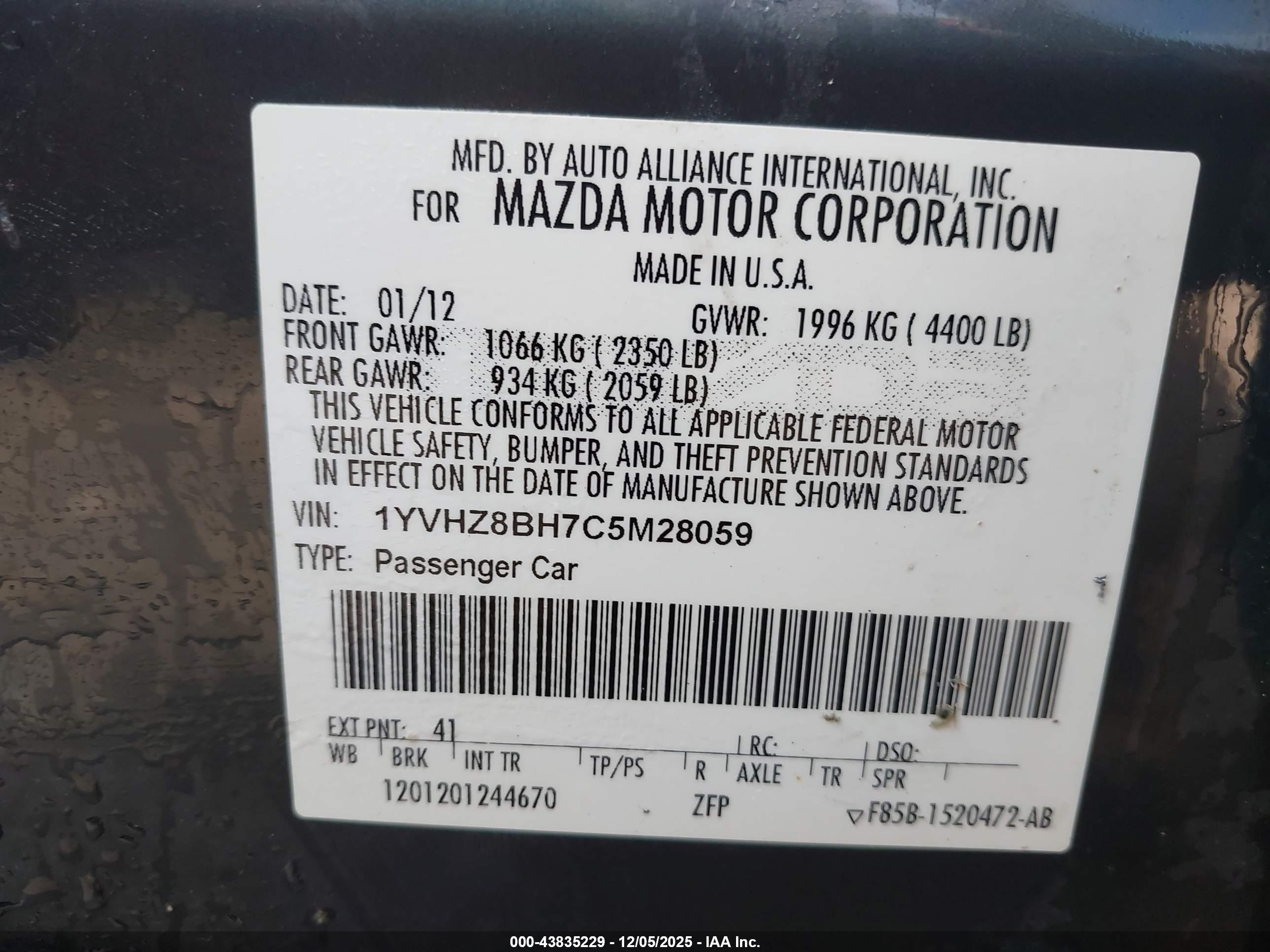 MAZDA MAZDA6 image 9