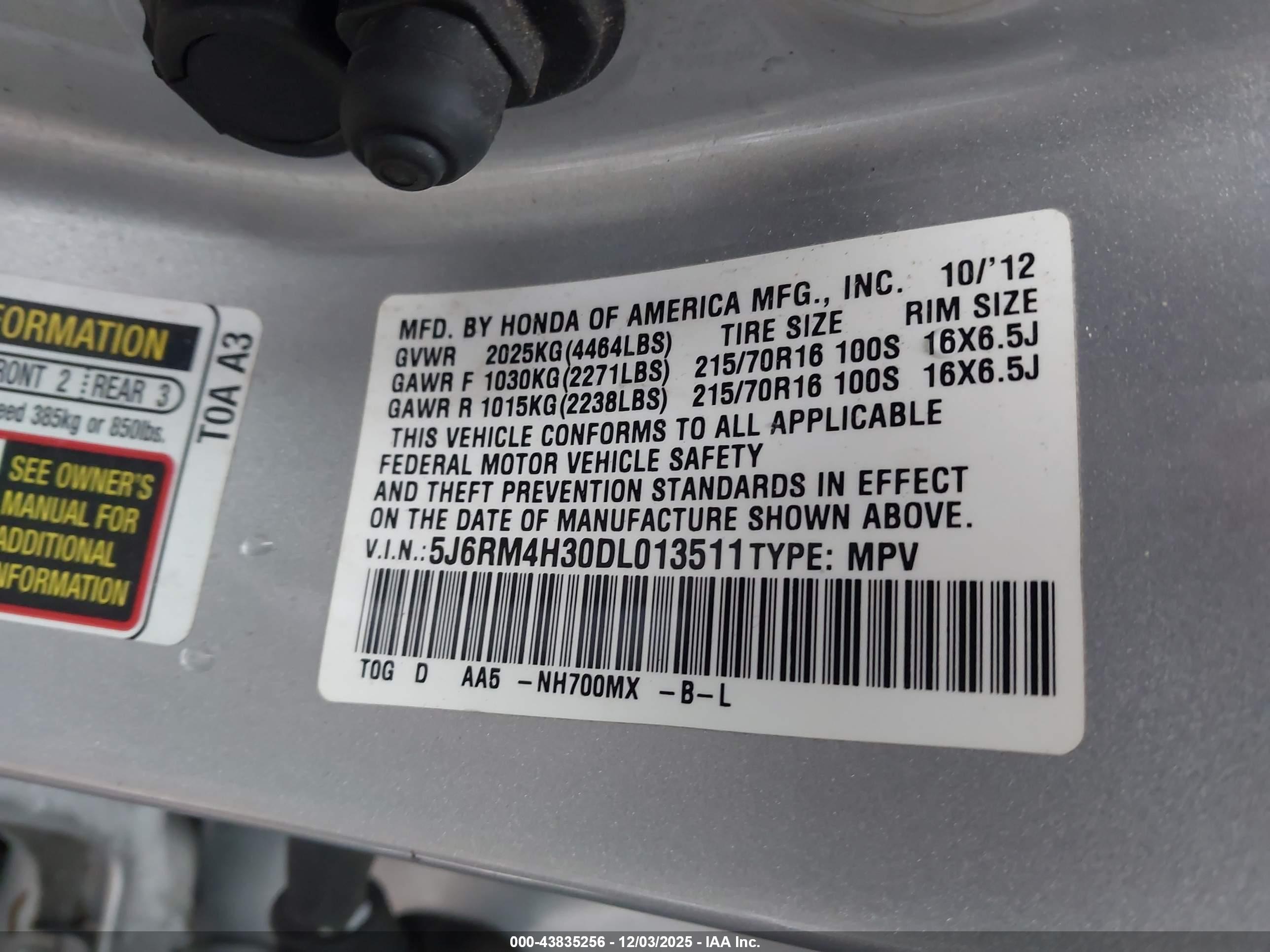 HONDA CR-V image 9