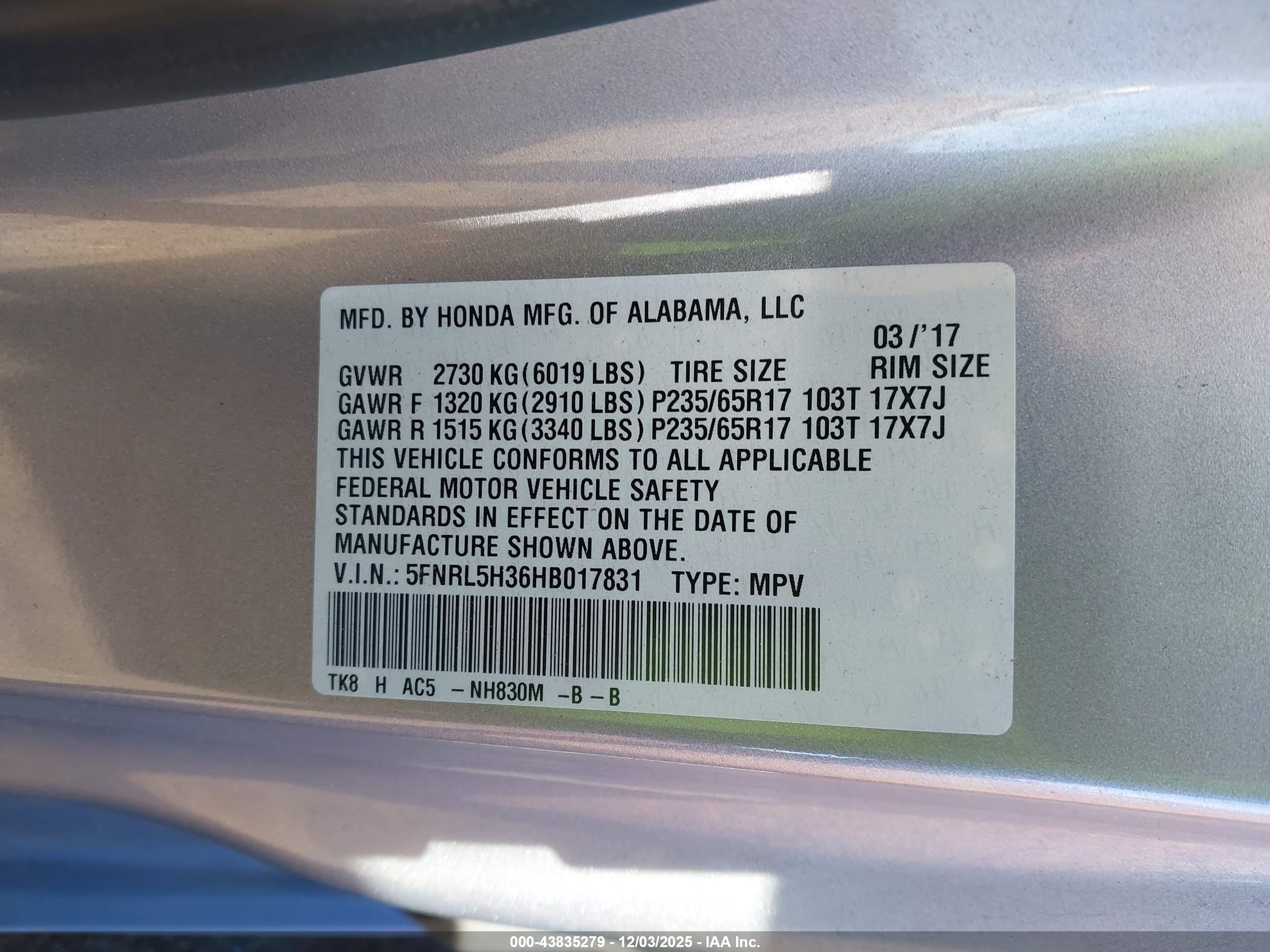HONDA ODYSSEY image 9