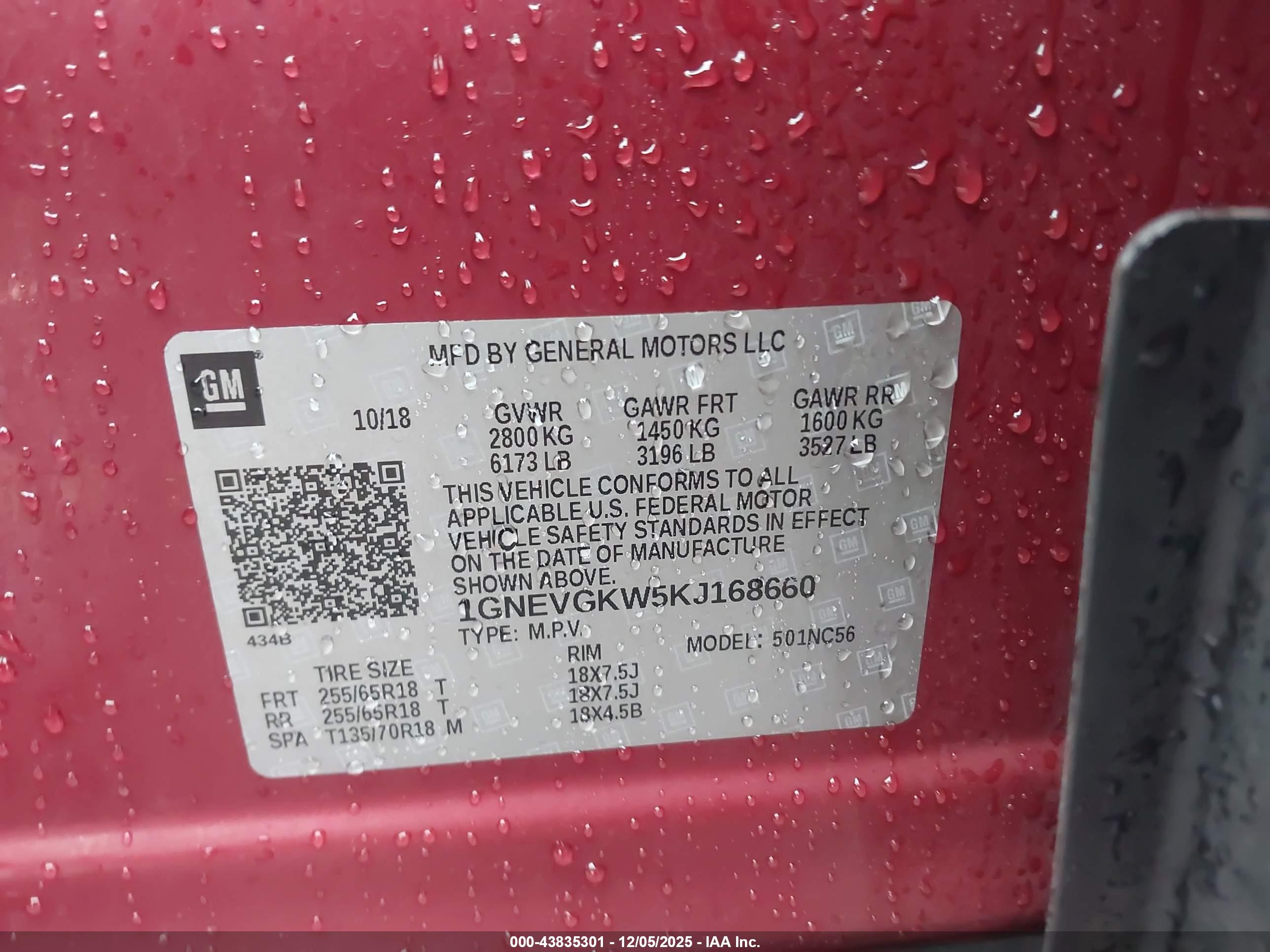CHEVROLET TRAVERSE image 9