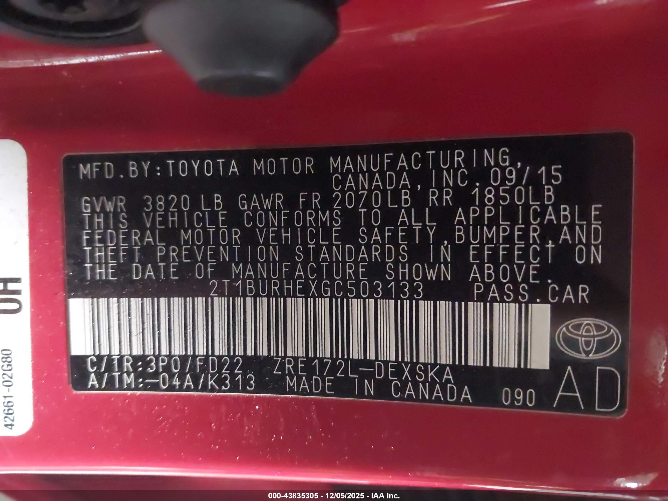 TOYOTA COROLLA image 9