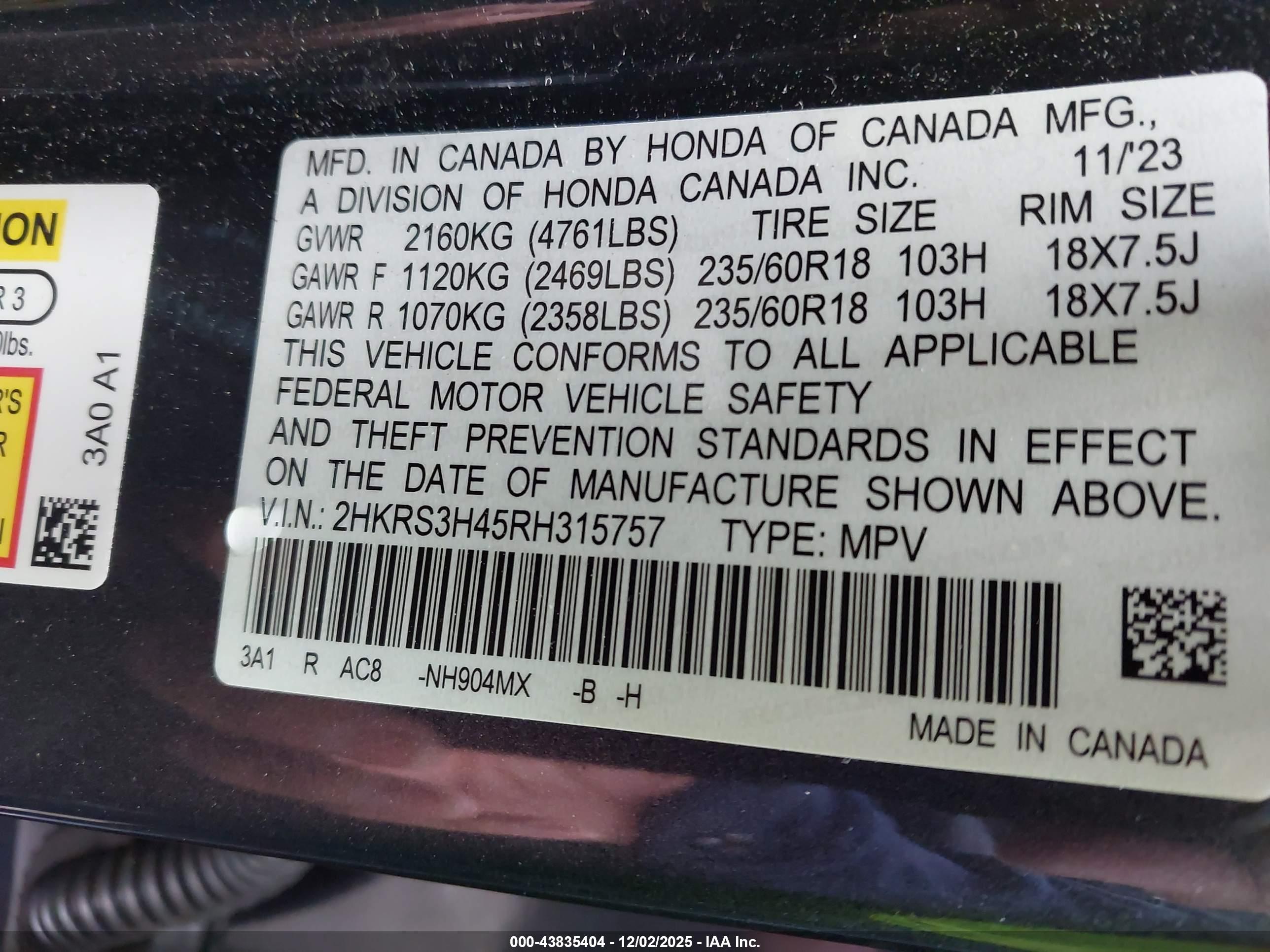 HONDA CR-V image 9