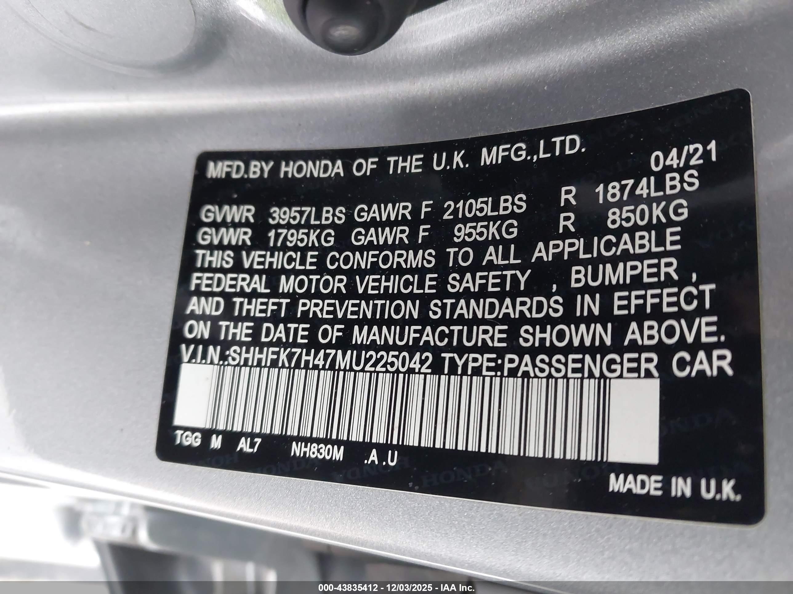 HONDA CIVIC image 9
