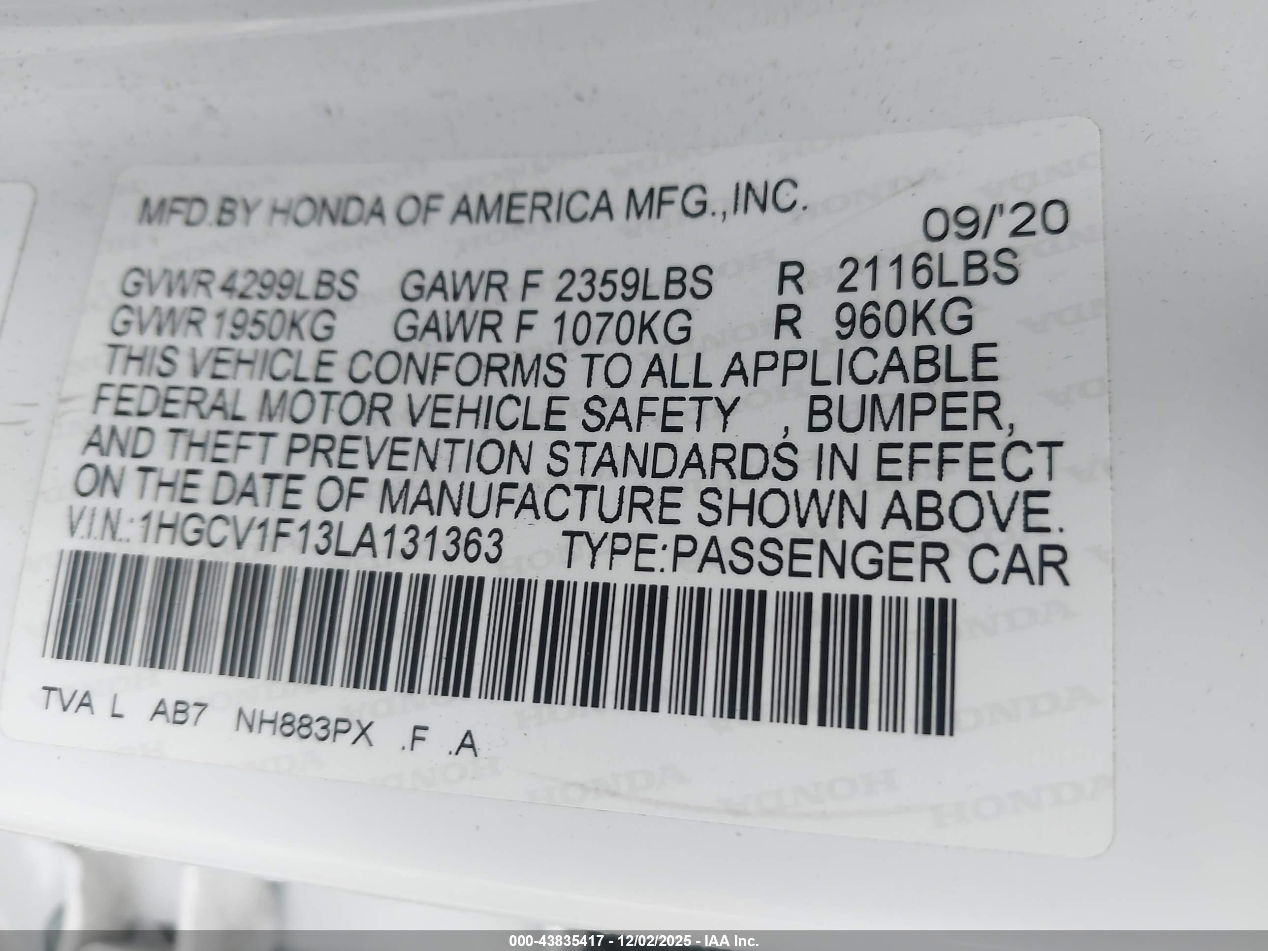 HONDA ACCORD image 9
