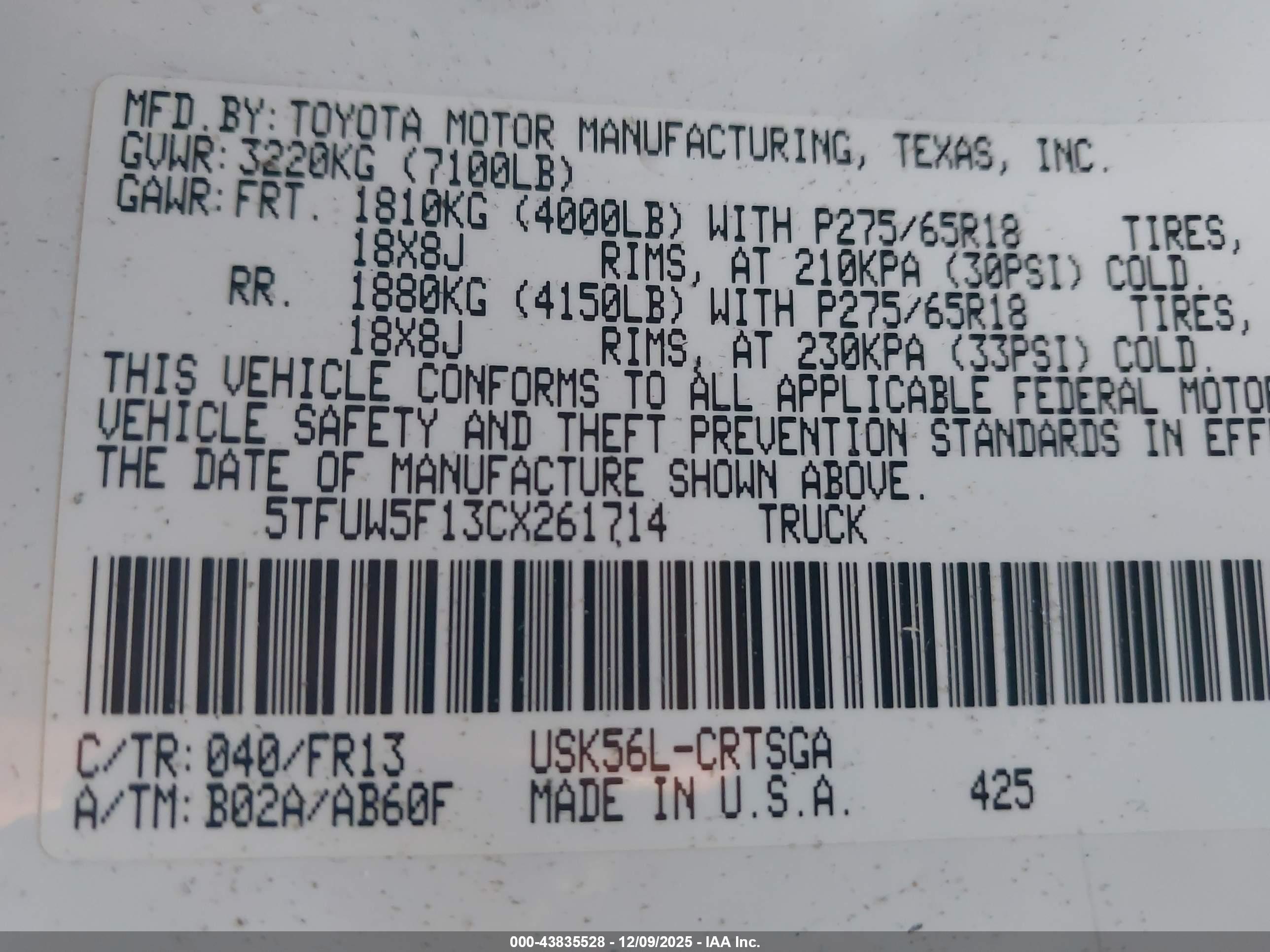 TOYOTA TUNDRA image 9