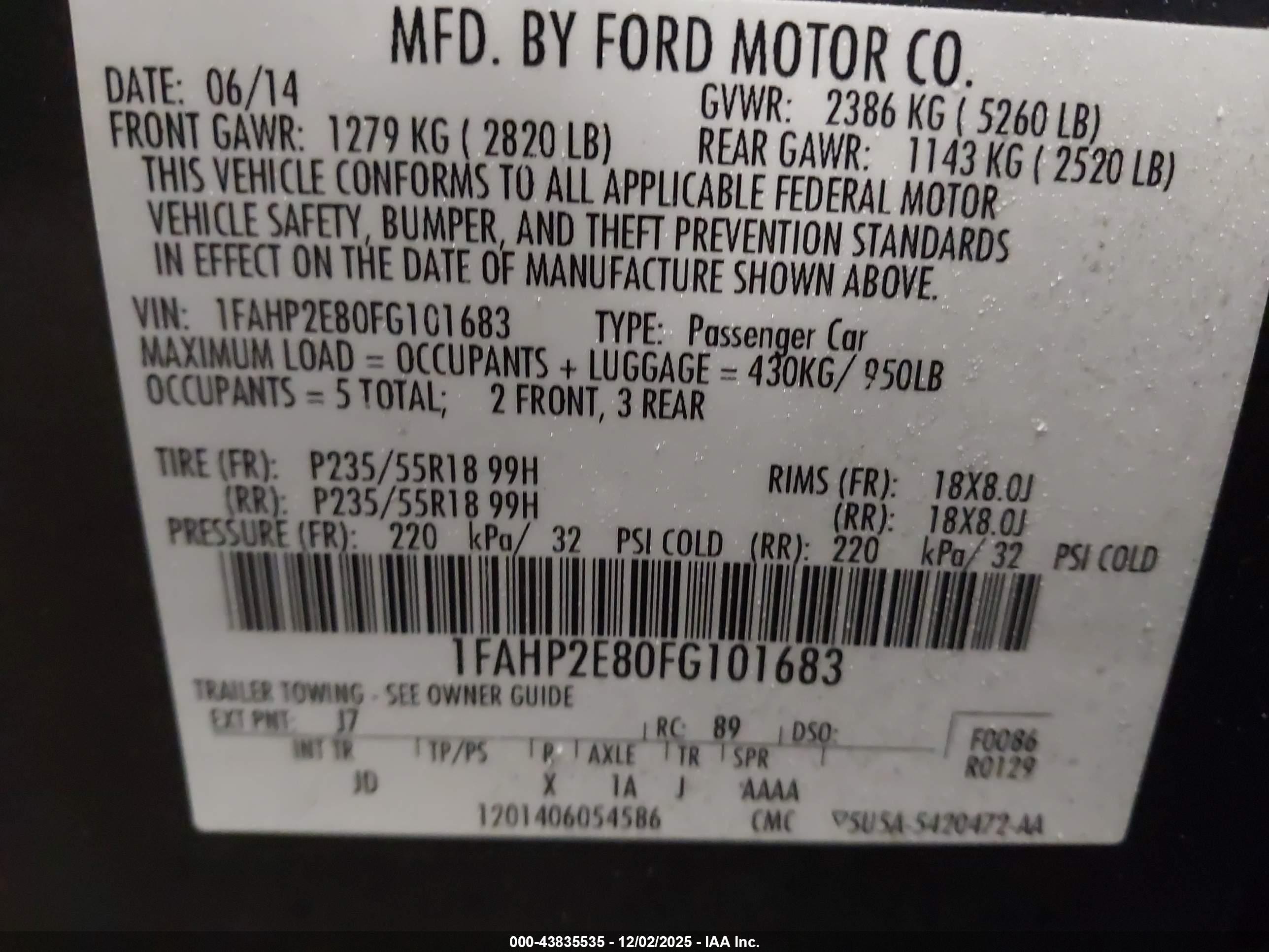 FORD TAURUS image 9