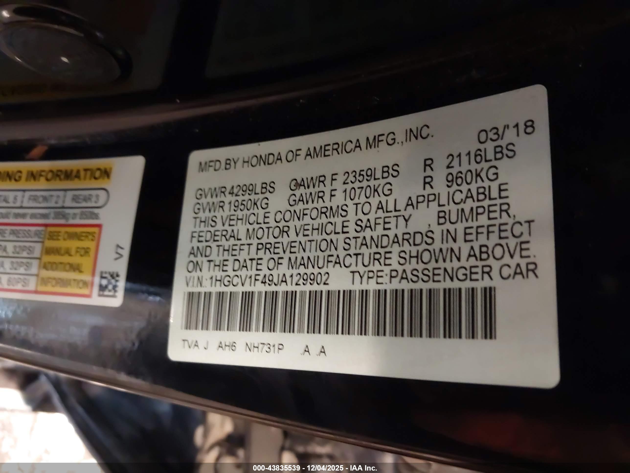 HONDA ACCORD image 9